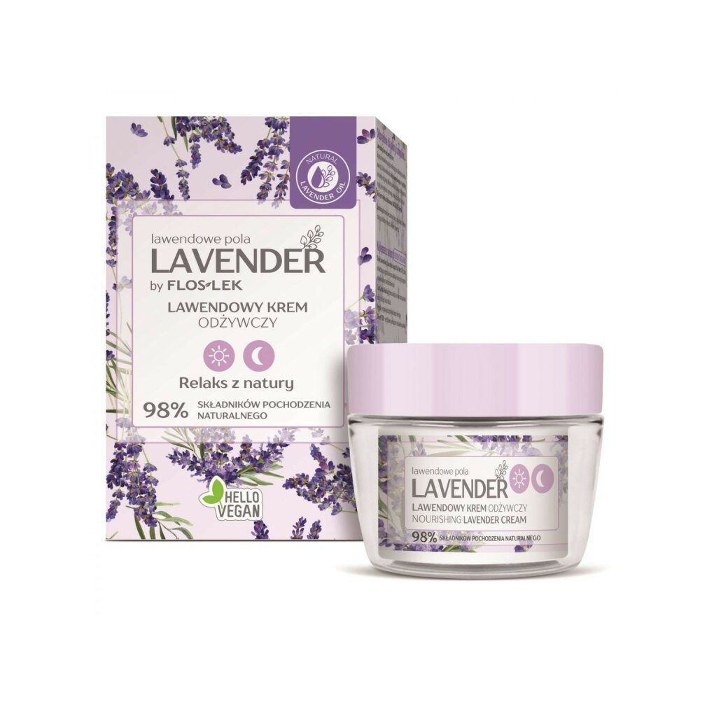 Floslek Nagelpflegecreme Lavendel Pflegende Tages- & Nachtcreme 50ml