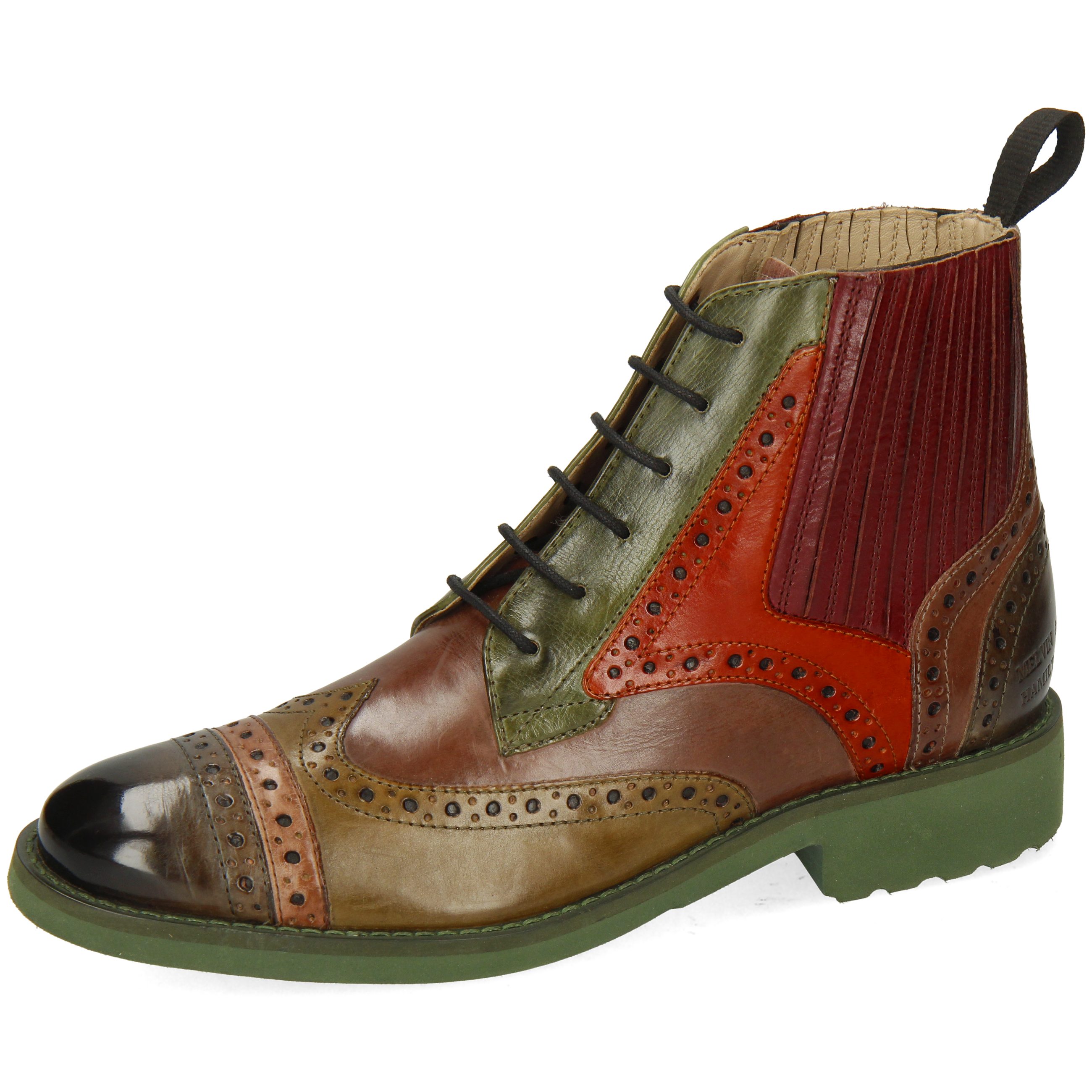 Melvin & Hamilton Amelie 17 Crust Lila Seaweed Crust Stiefelette