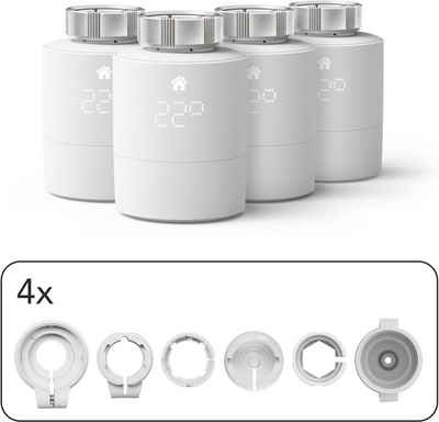 Tado Heizkörperthermostat »Smartes Heizkörper-Thermostat - Quattro Pack, Zusatzprodukte für Einzelraumsteuerung«, (1 St)