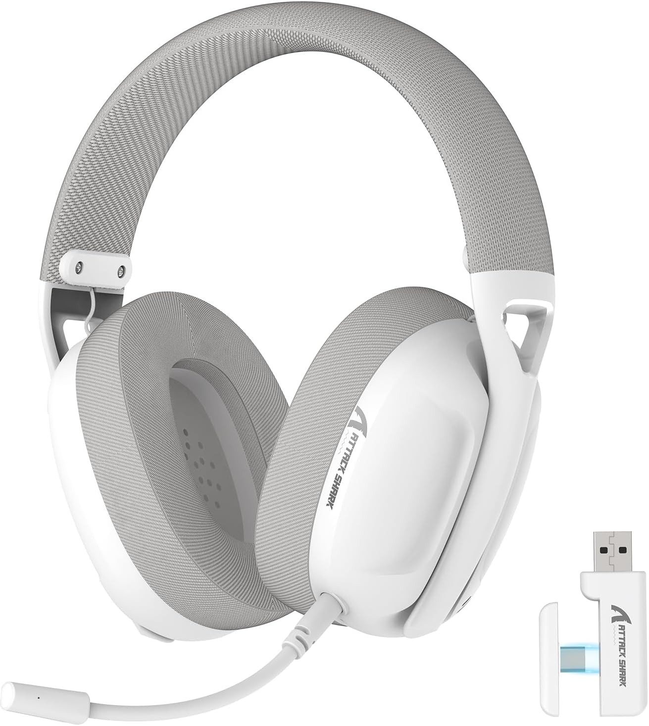 mit BT 5.3, 2.4G, 50 Std, 40mm Pro-G Treiber, Abnehmbaren Mikrofon Gaming-Headset