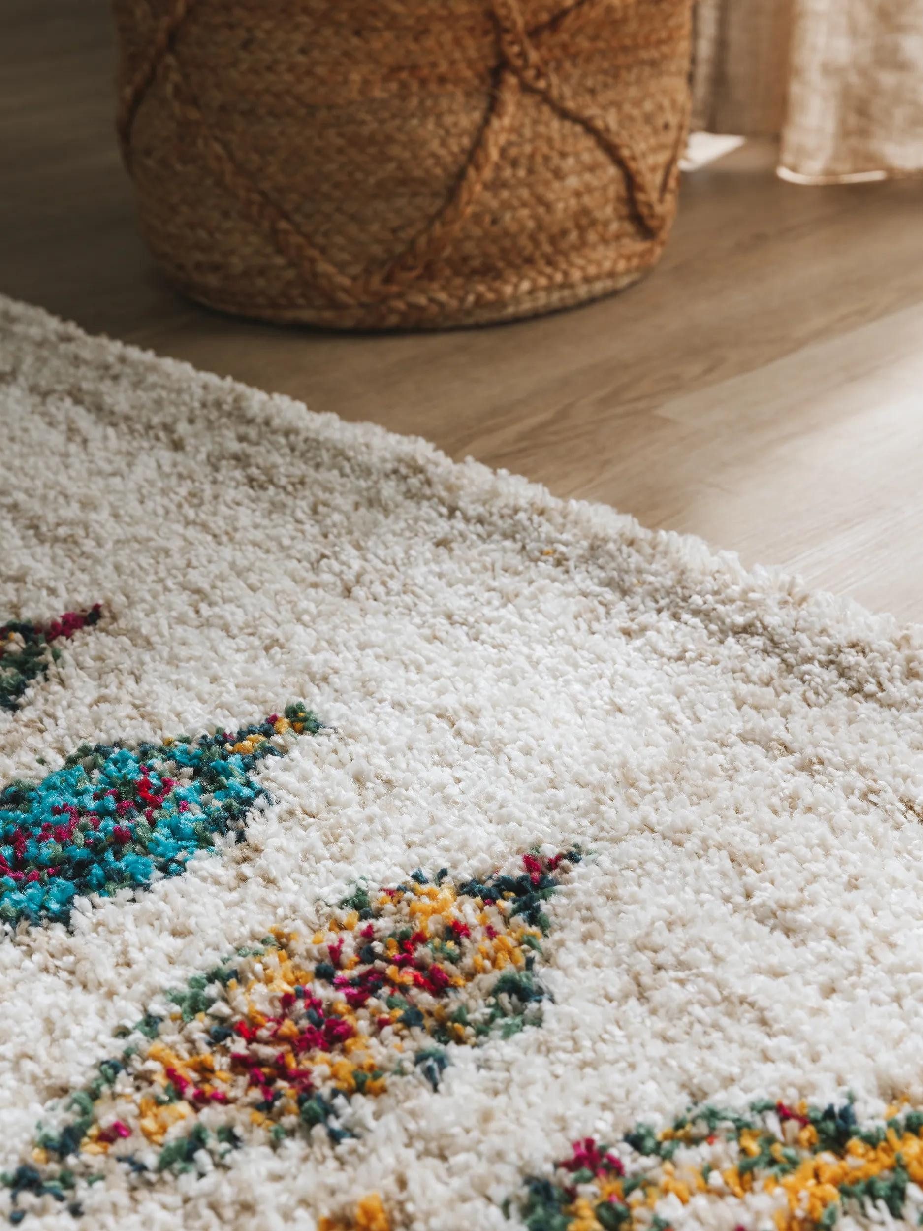 benuta Hochflor-Teppich Gobi, rechteckig, Höhe: 21 mm, Teppich Wohnzimmer, Schlafzimmer, Esszimmer, Flur, Kunstfaser, Cozy