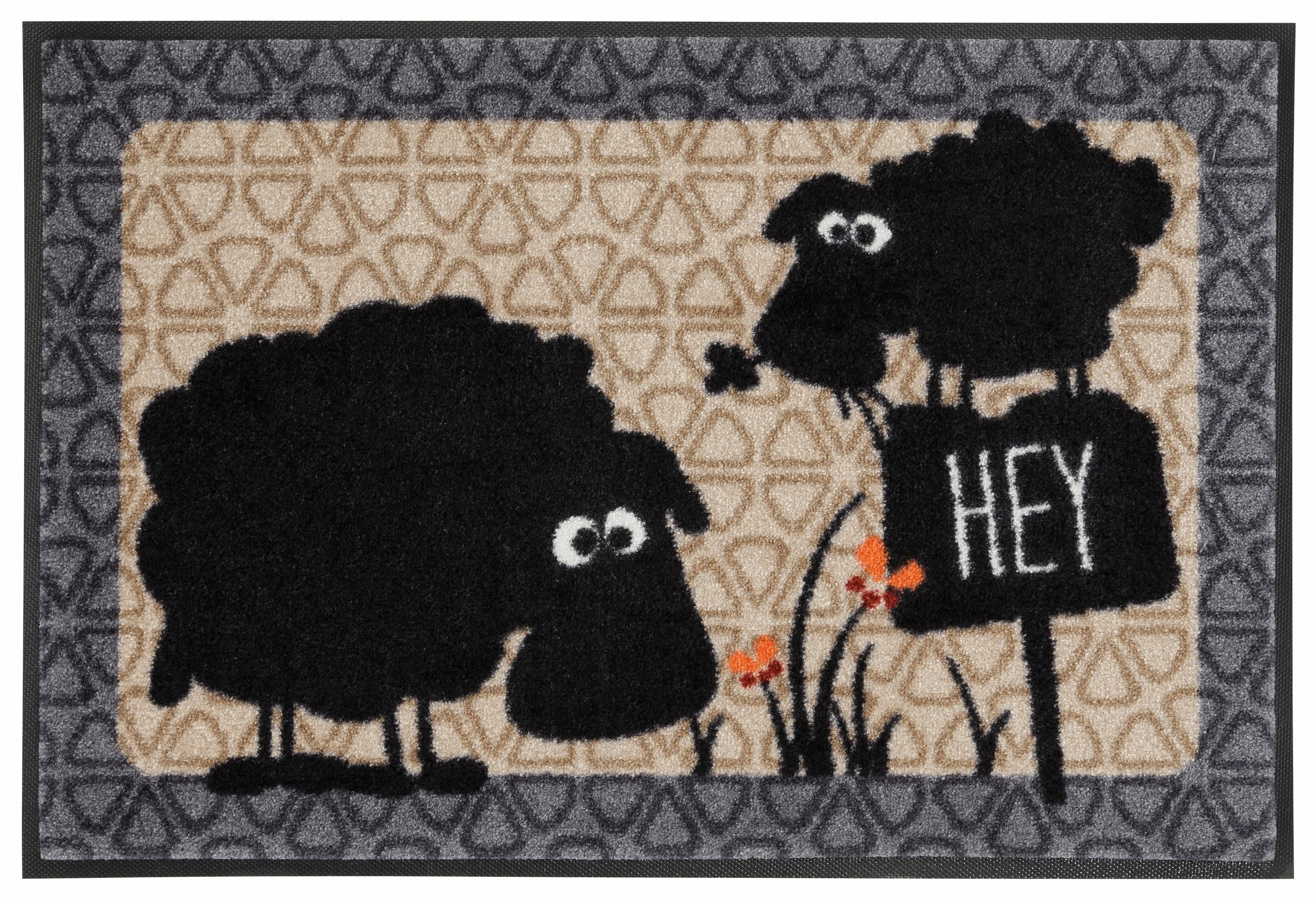 wash+dry by Kleen-Tex Fußmatte Gertrud & Elsbeth, rechteckig, Höhe: 7 mm, S günstig online kaufen