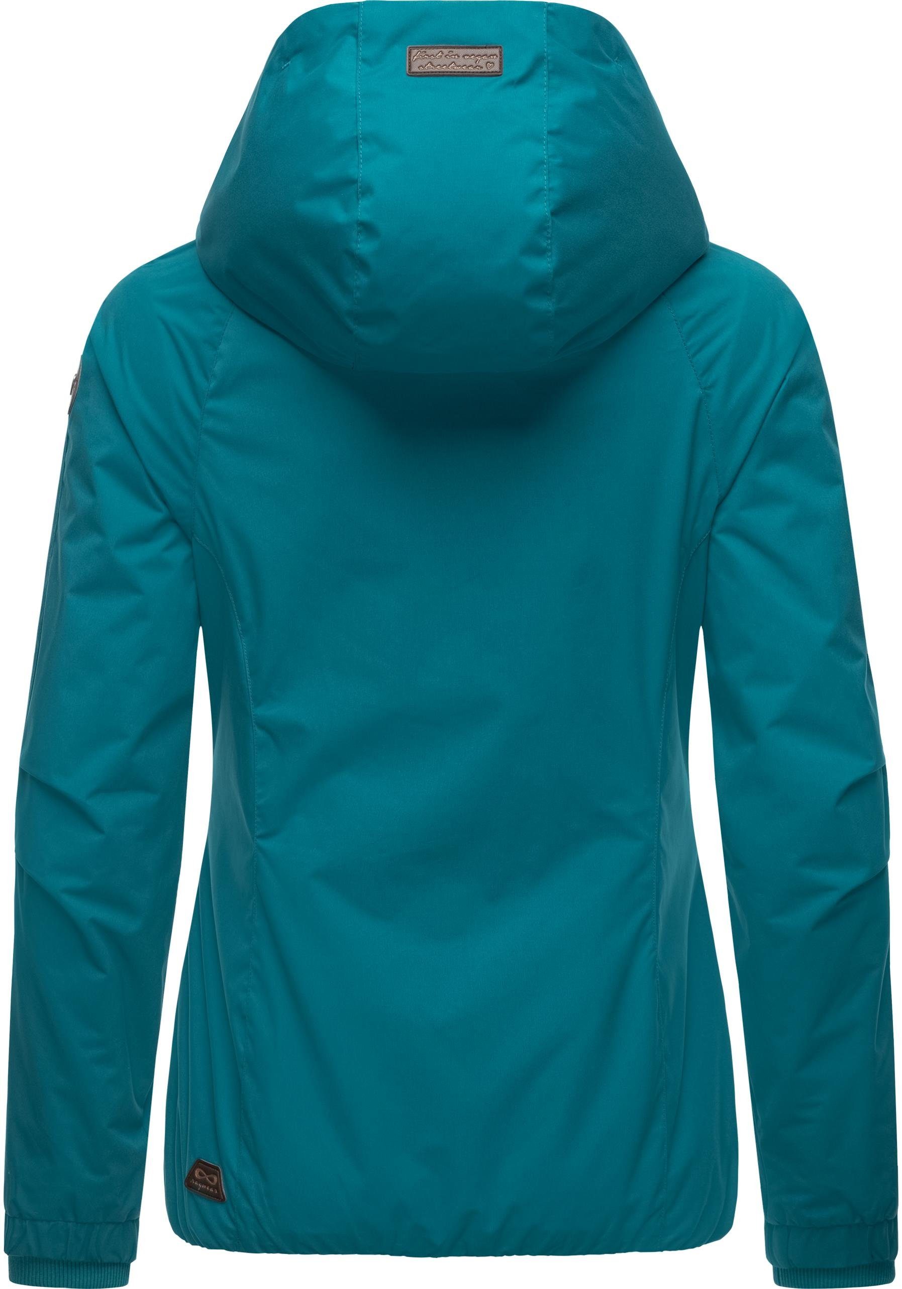 Ragwear Outdoorjacke Dizzie Wasserdichte Übergangsjacke mit großer Kapuze