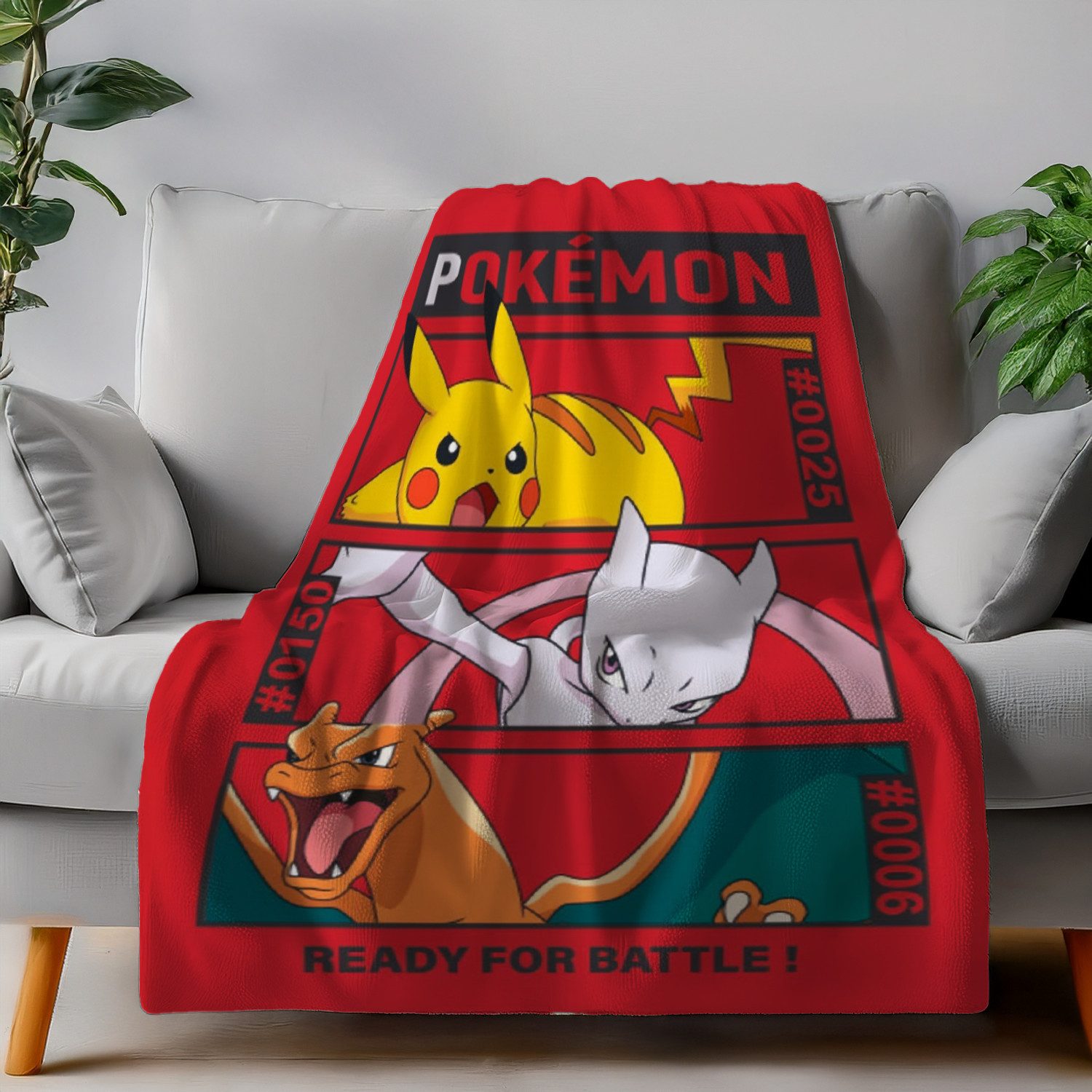 Wohndecke Pokemon Fleecedecke Schmusedecke Kuscheldecke 100 x 140 cm, AY!Max