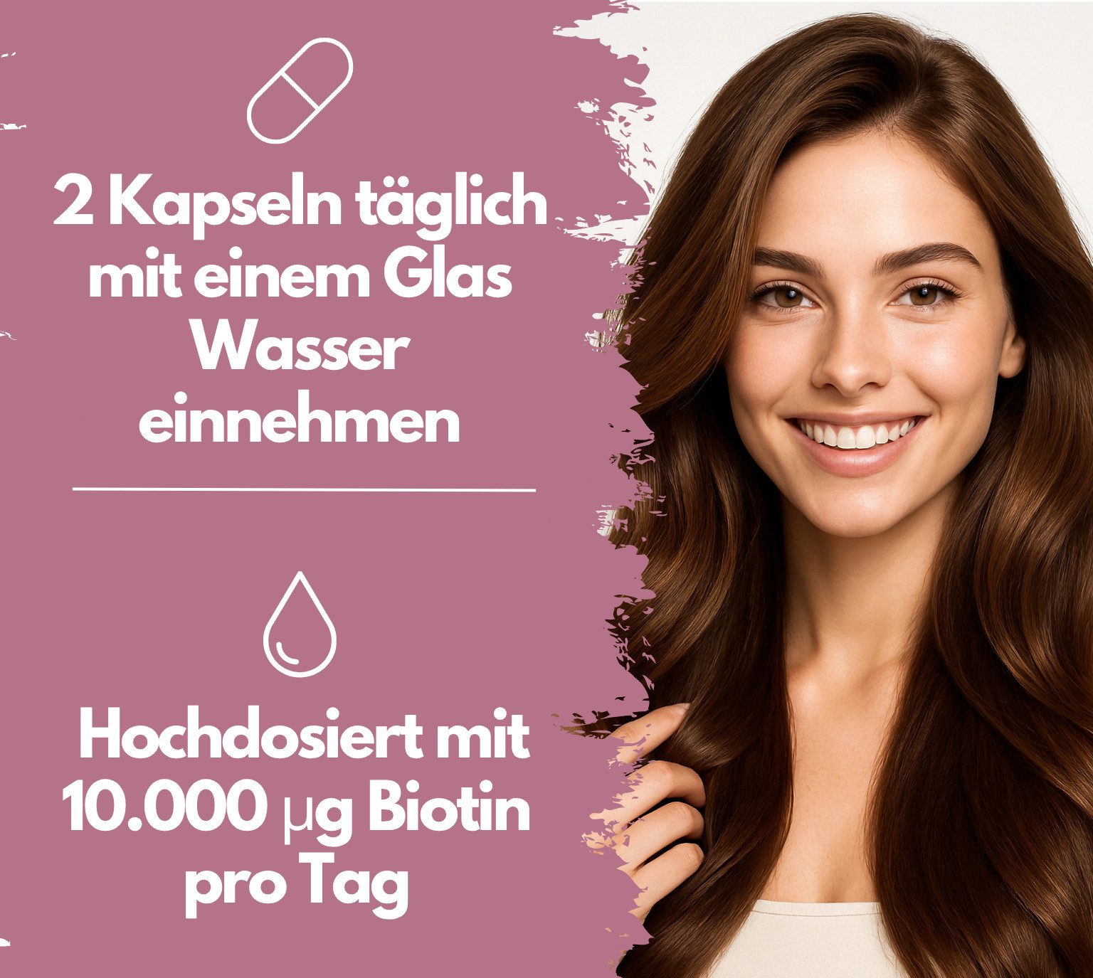 Biotin Komplex Kapseln, hochdosiert 10.000µg Biotin pro Tag Kapseln, 152 g