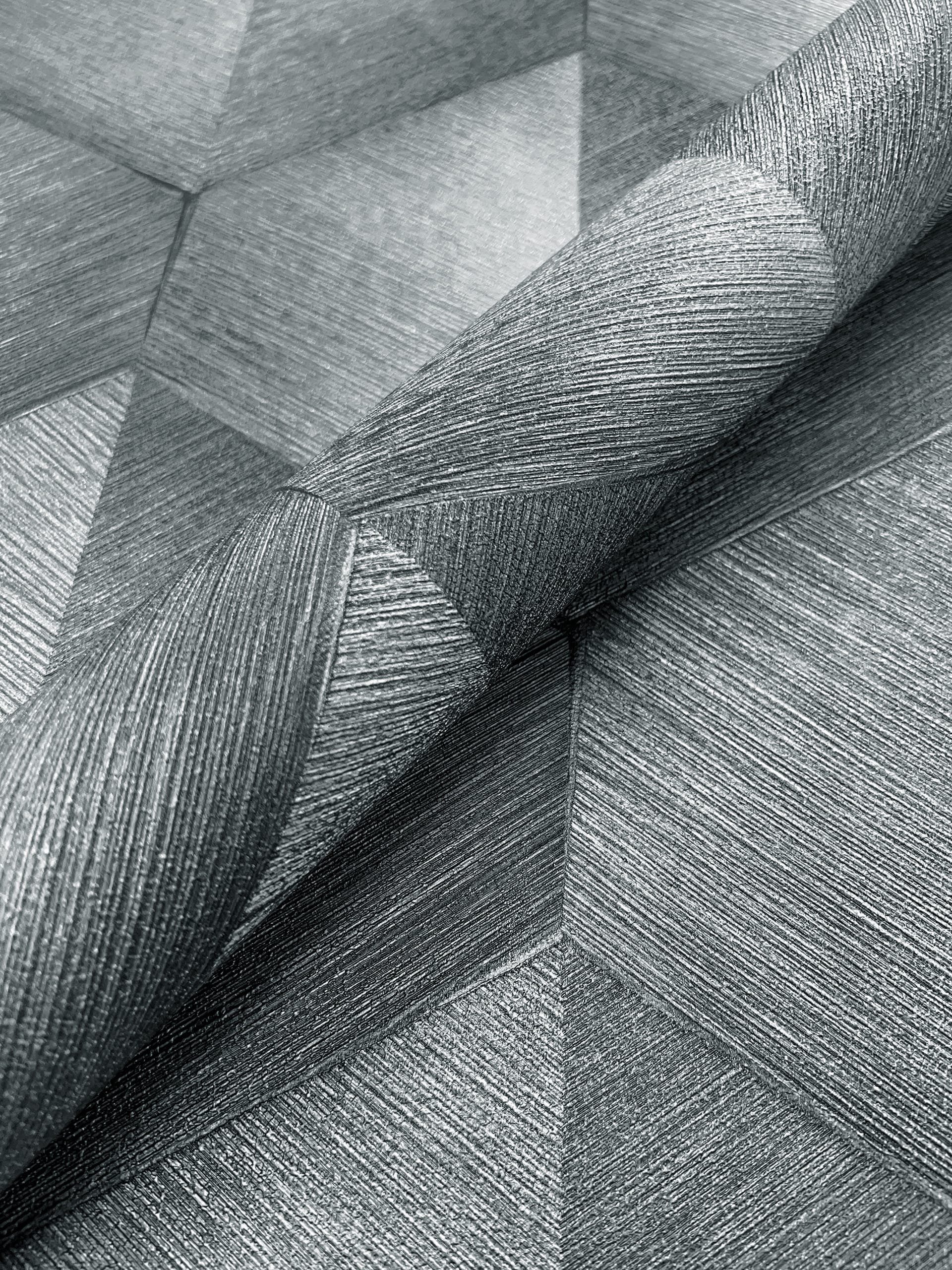 Newroom Vliestapete, Grau Tapete Modern 3D-Optik günstig online kaufen
