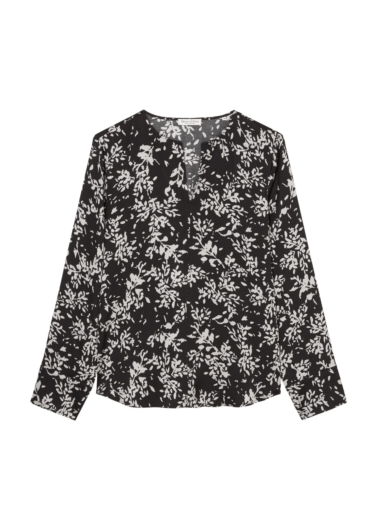 Marc O'Polo Blusentop Bluse MARC O ´POLO schwarz gemustert