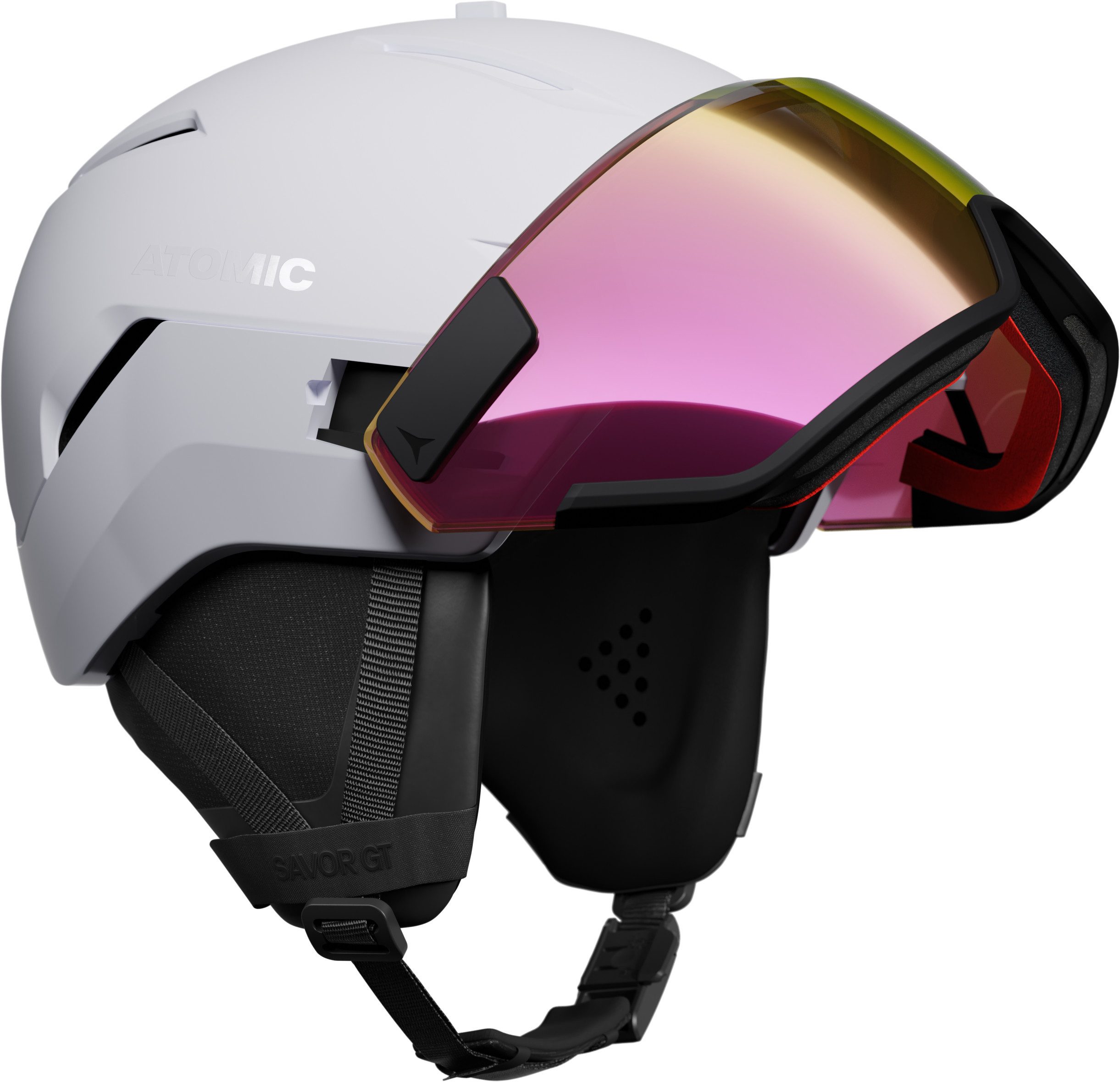 Atomic Skihelm SAVOR GT VISOR HD Wh Heather White Heather/