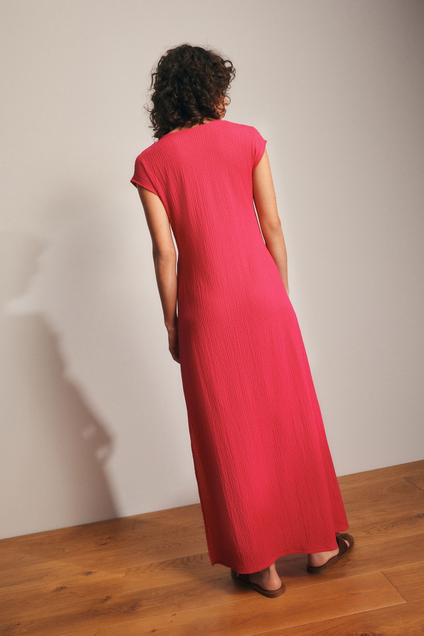 Next Sommerkleid Strukturiertes Kleid zum Binden günstig online kaufen