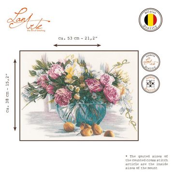 Lanarte Kreativset Lanarte PN-0162299 Blumenstrauss in Vase Kreuzstichpackung, (Set, Lanarte embroidery Kit), Made in Europe