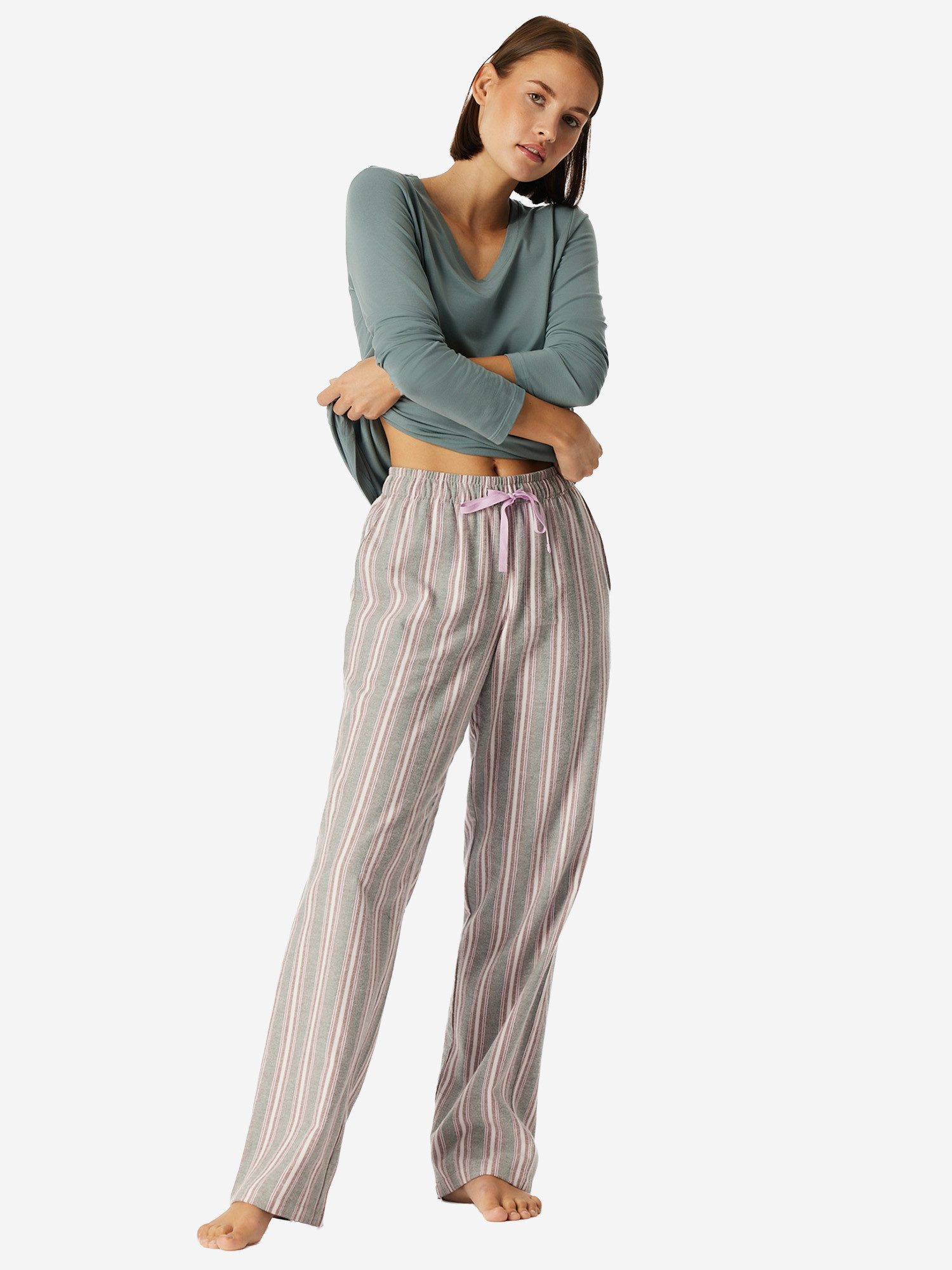 Schiesser Pyjamahose Mix & Relax schlaf-hose pyjama schlafmode