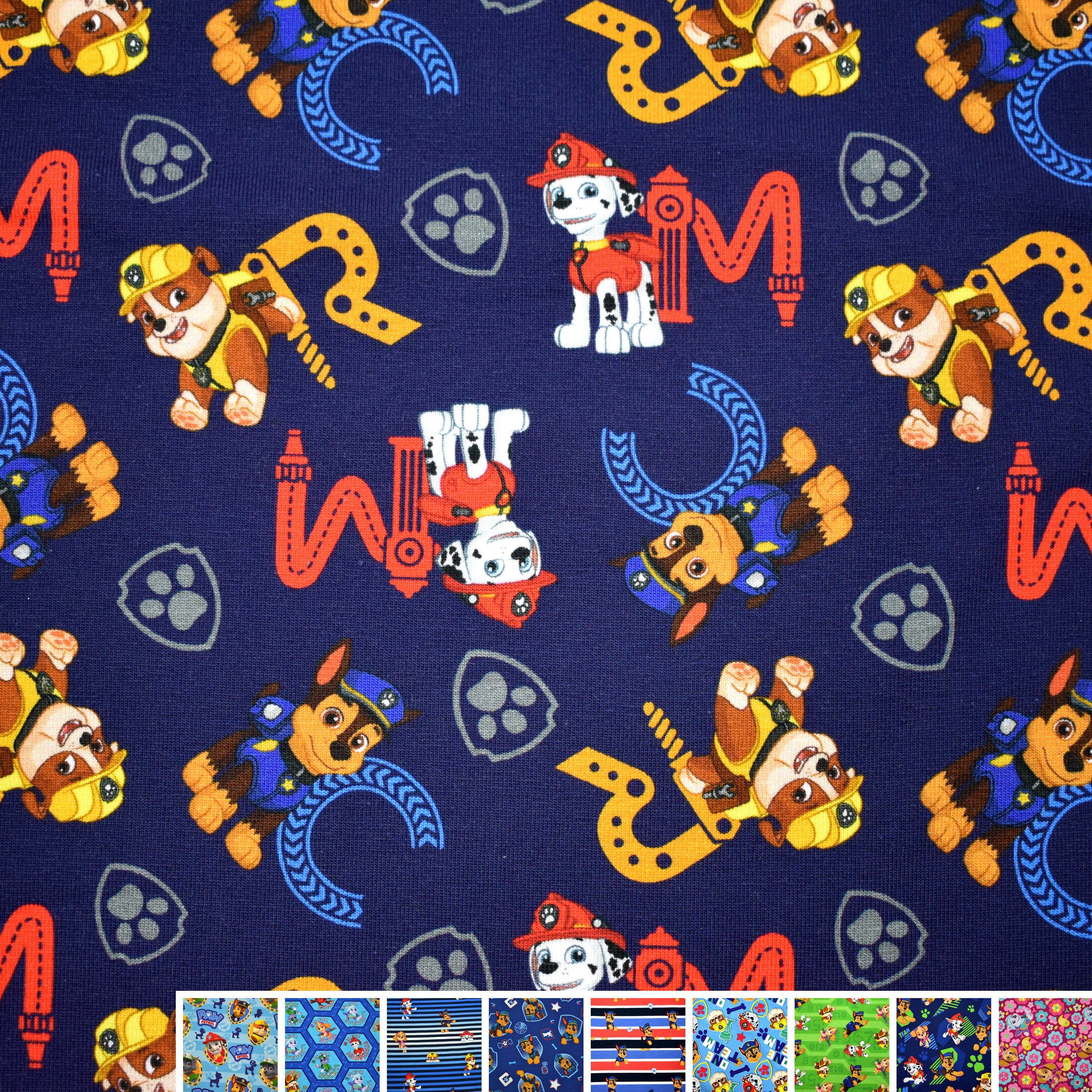 MAGAM-Stoffe Stoff "Paw Patrol", Kinder Jersey ÖKO-TEX Meterware ab 50cm