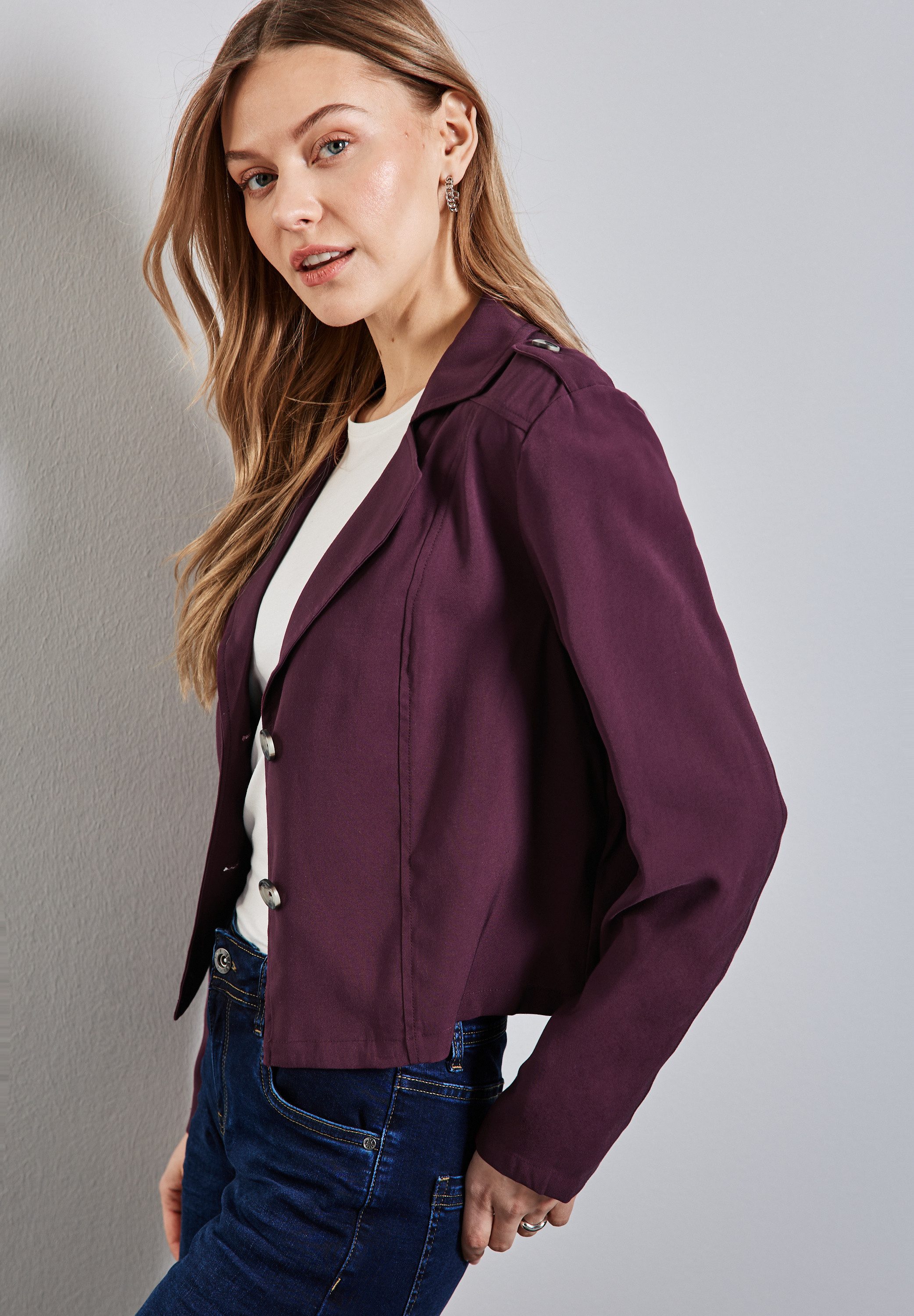 STREET ONE Kurzjacke mit Reverskragen