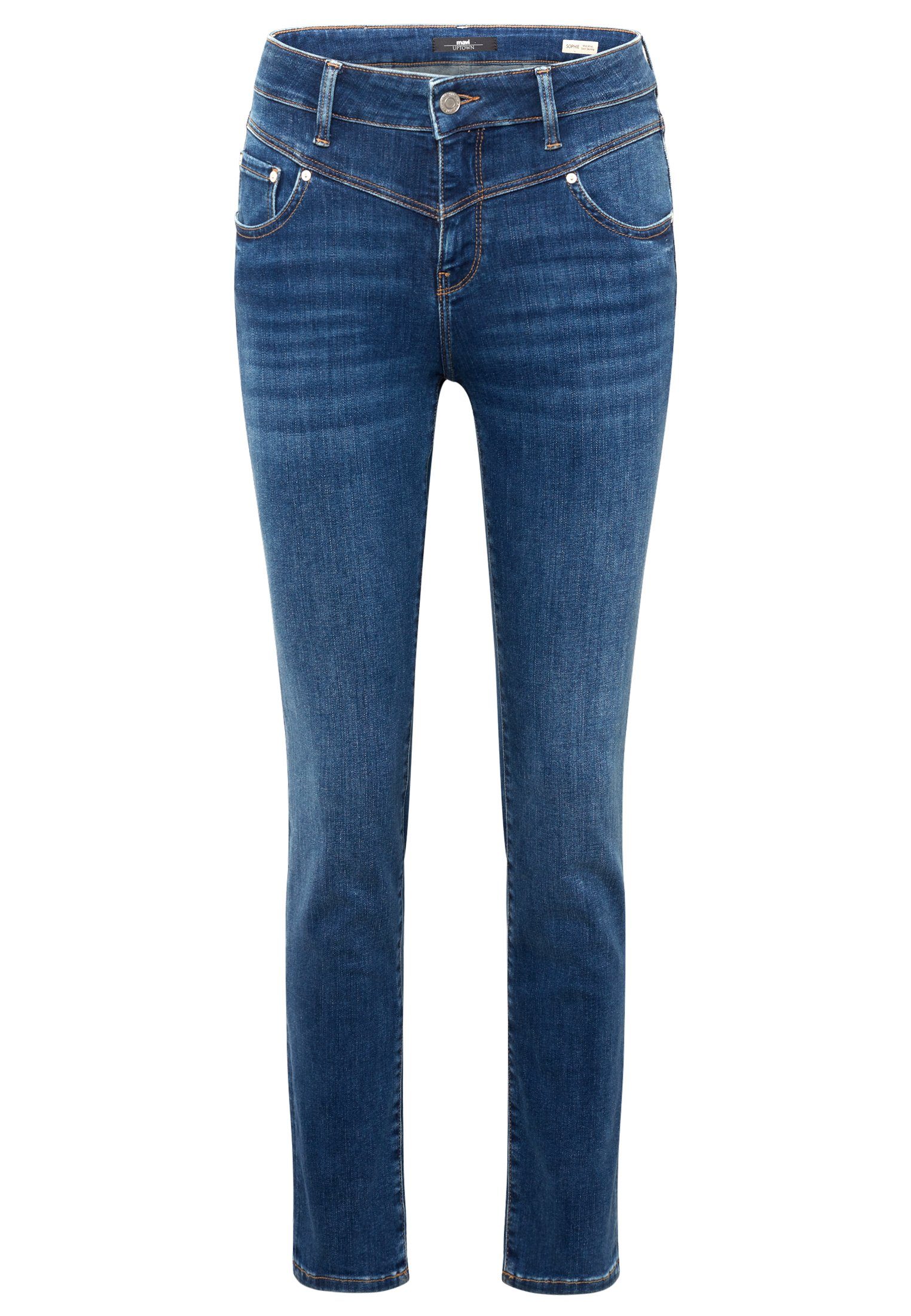 Skinny-fit-Jeans // Label-Detail Modell "Sophie"
