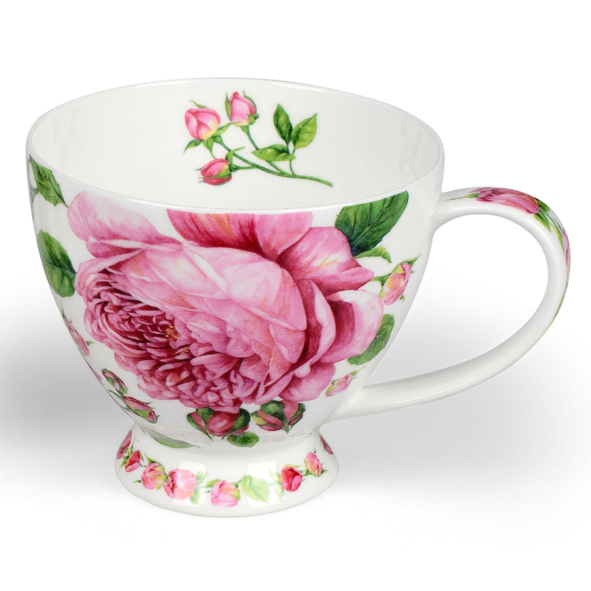 formano Tasse Dunoon Syke, Porzellan, auf Fuß, Mehrfarbig, Rosen, H: 10cm