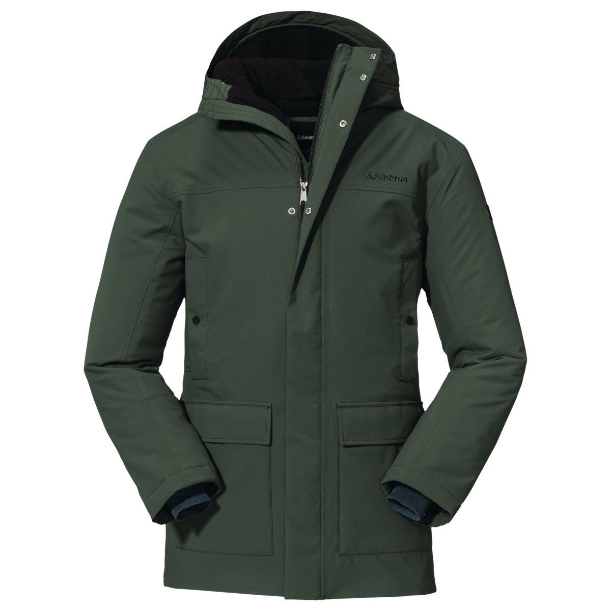 Schöffel Parka Rotterdam Herren Winterjacke, Wintermantel, Regenmantel, Kap günstig online kaufen