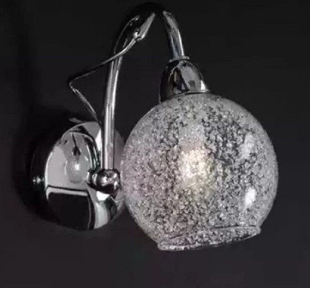 Xlmoebel Wandleuchte Eleganter Wandkronleuchter aus silbernem Metall, Hergestellt in Europa