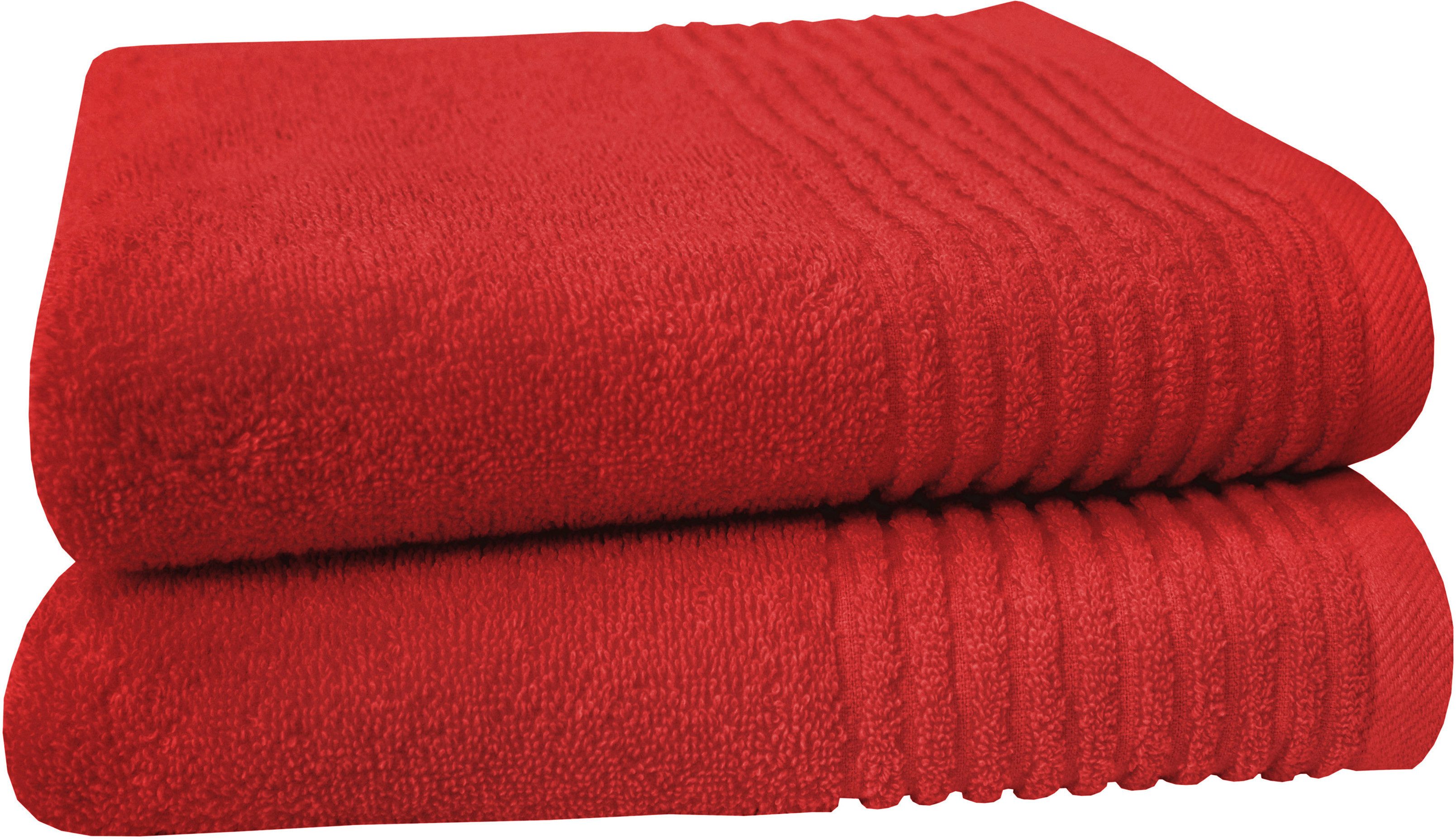 Dyckhoff Handtücher Handtuch-Set BRILLANT 2-tlg., Baumwolle, 50x100 cm, Frottier (2-St), Baumwolle