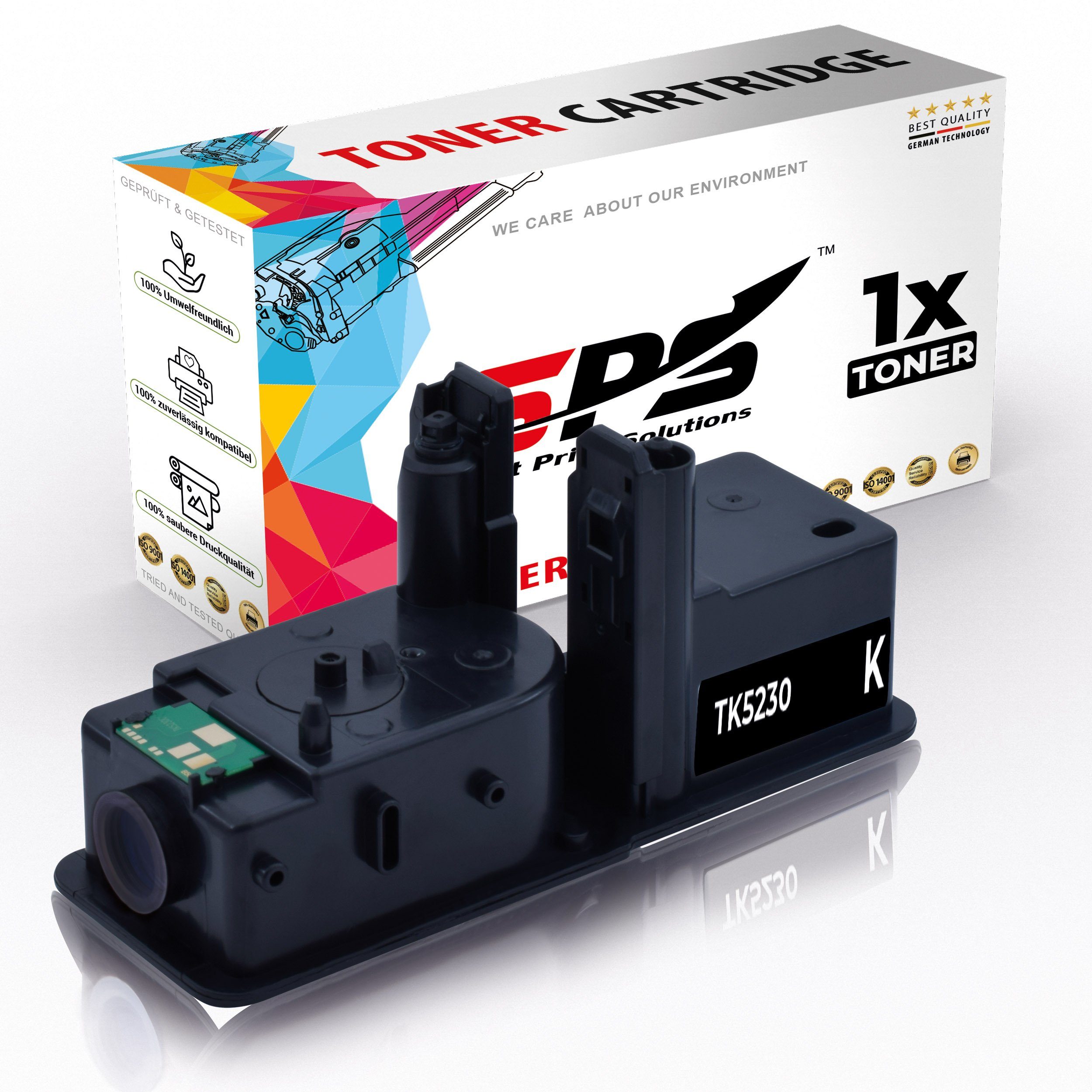 SPS Tonerkartusche 1x TK-5230K Toner Schwarz kompatibel für Kyocera Ecosys P5021CDN, (1er Pack)