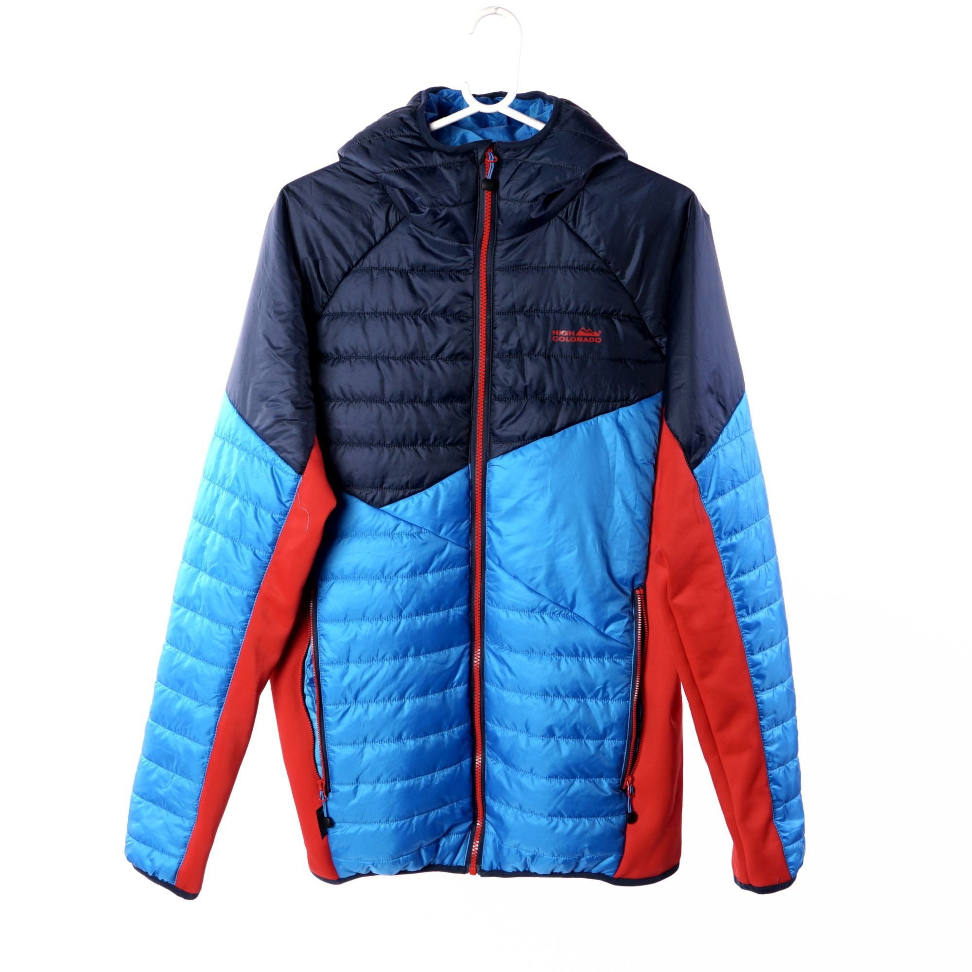 Outdoorjacke High Colorado MAIPO 2-M, Herren Steppjacke, Blau/Orange -