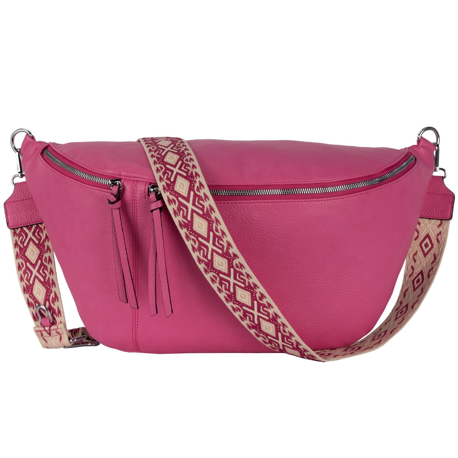 Gürteltasche Bauchtasche Umhängetasche Crossbody-Bag Kunstleder Italy-Design