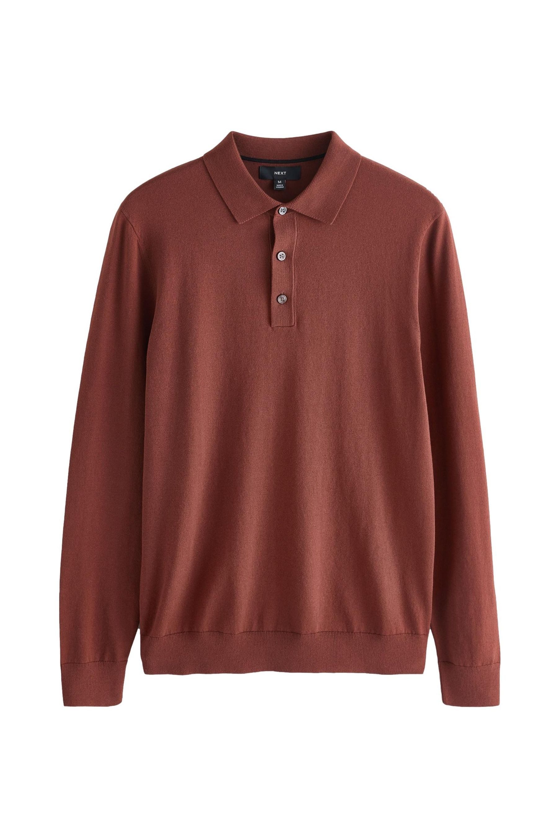 Next Langarm-Poloshirt Langärmeliges Slim Fit Poloshirt aus Strick (1-tlg) günstig online kaufen