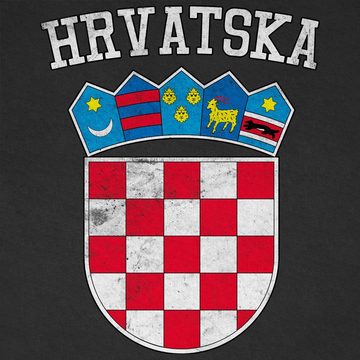 Shirtracer T-Shirt Kroatien Wappen Hrvatska Krotatisch (1-tlg) 2024 Fussball EM Fanartikel