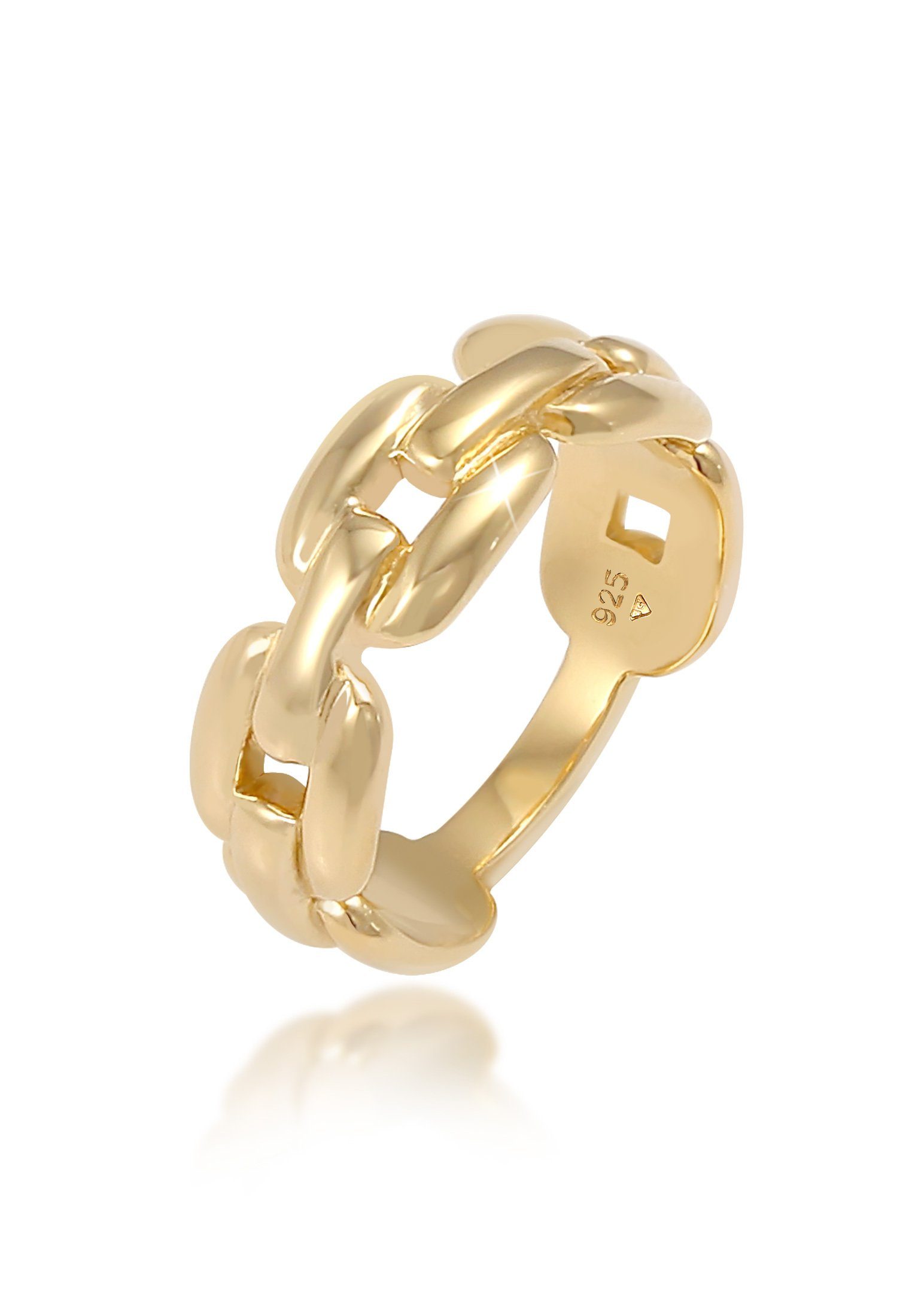 Fingerring Glieder Panzer Design 925 Silber