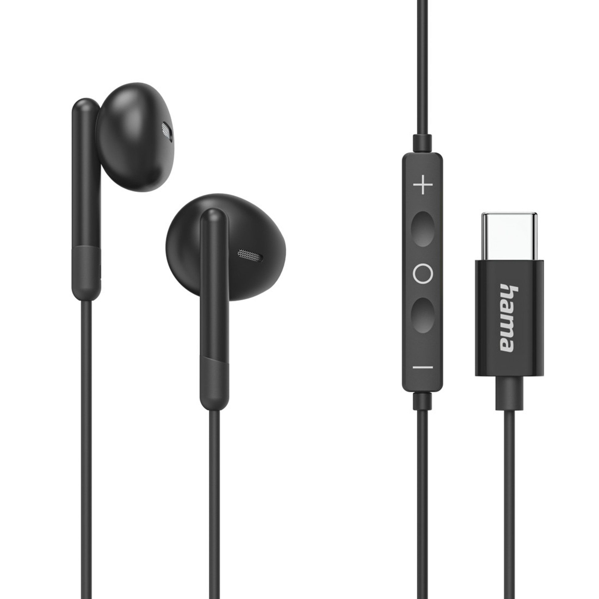 Hama Classy Earbuds, USB-C, Schwarz Kopfhörer (Produkt fällt nicht unter das FuAG)