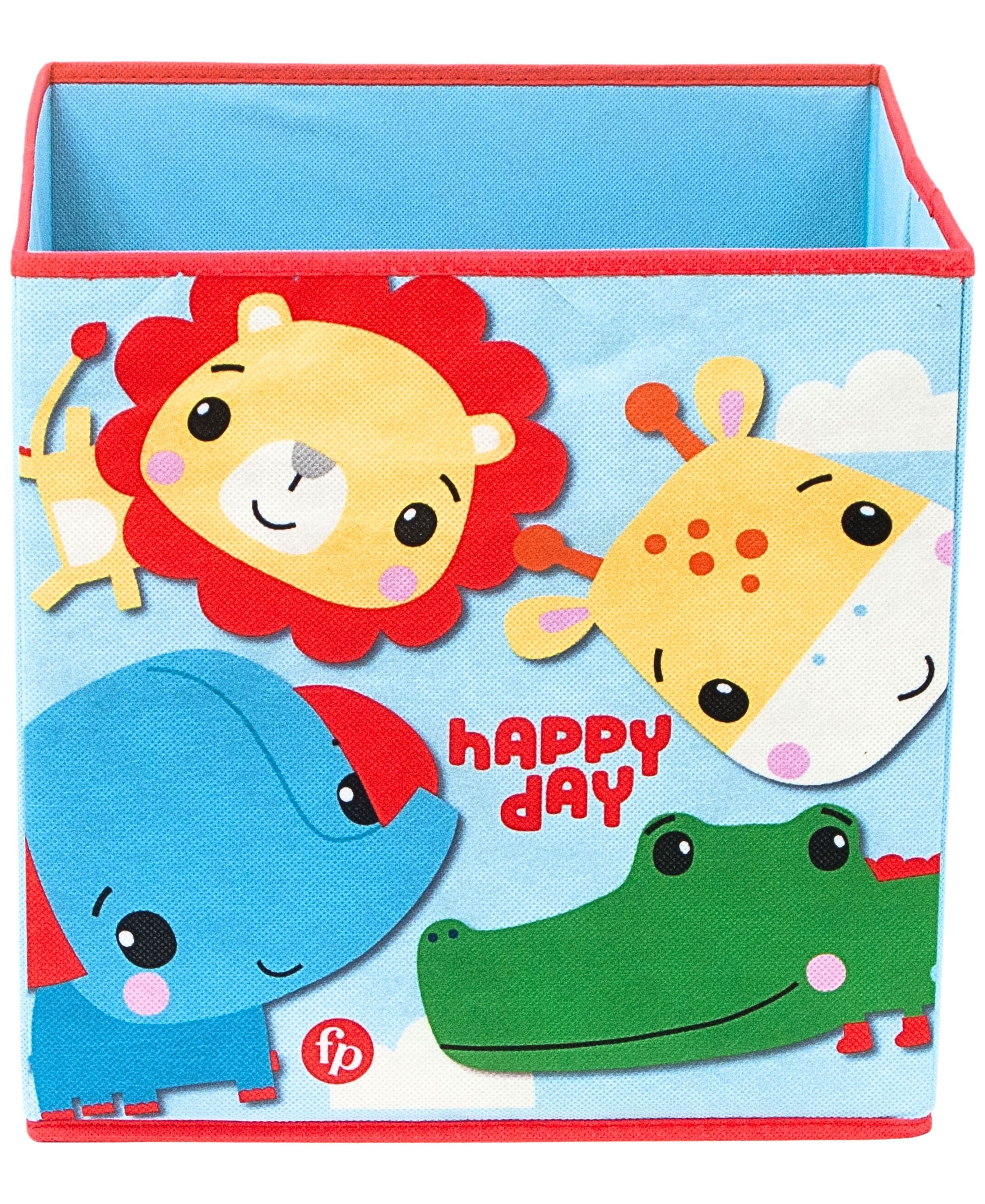 Thumbnail - Fisher-Price® Aufbewahrungsbox Be Happy, Faltbare Spielzeugbox für Würfelregale 31x31x31 cm