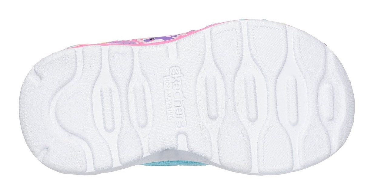 Skechers PLAY SCENE-FUN SQUAD Lauflernschuh Sneaker mit bunten Motiven verziert, Größenschablone zum Download