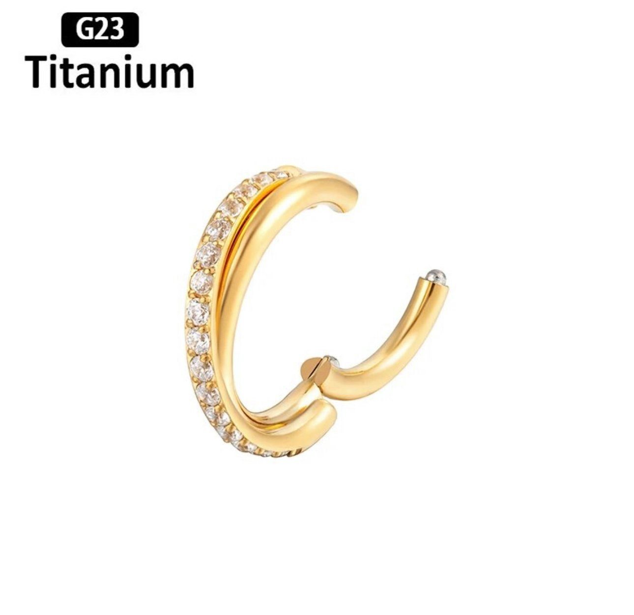 Karisma Schmuck Nasenpiercing Titan 23 Hinged Segmentring Überkreuzt Septum günstig online kaufen