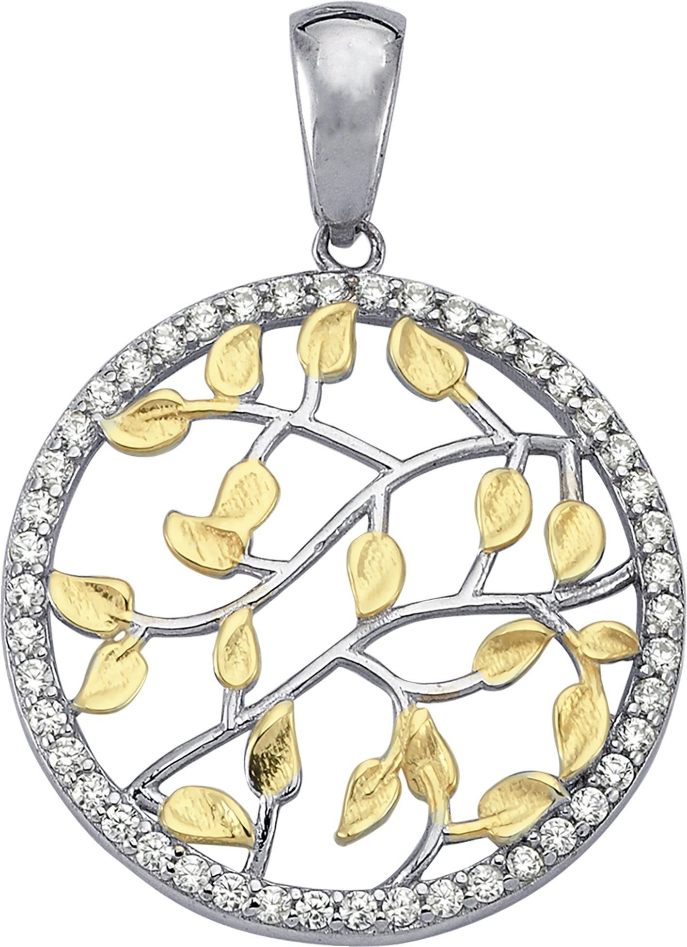 Balia Kettenanhänger Balia Kettenanhänger für Damen 925 Silber, Kettenanhänger ca. 3,2cm, 925 Sterling Silber, vergoldet (Gelbgold)