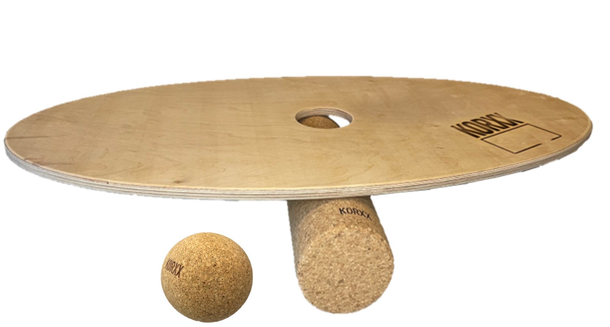 KORXX Balanceboard Galaxy Surf - Korkrolle, Kugel, Gleichgewicht, Koordination, Bewegung, Muskeltraining, Stabilisation