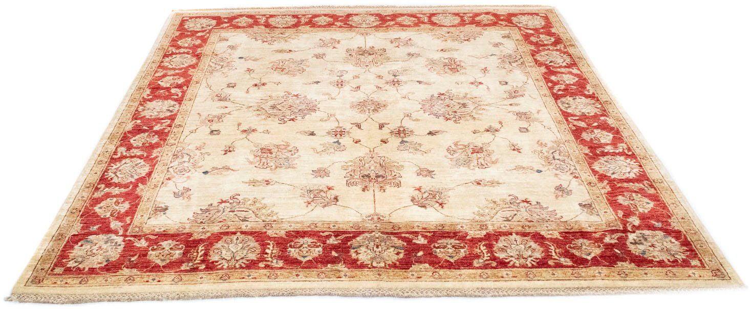 Wollteppich »Ziegler Teppich handgeknüpft beige«, morgenland, quadratisch,  Höhe 6 mm online kaufen | OTTO