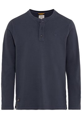 camel active Henleyshirt aus reiner Baumwolle