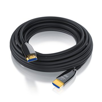 Primewire HDMI-Kabel, 2.1, HDMI Typ A (1000 cm), Glasfaser UHD, 8K @ 120Hz, 4k @ 240Hz, HDR10+, 3D, eARC, HDCP 2.3, 10m
