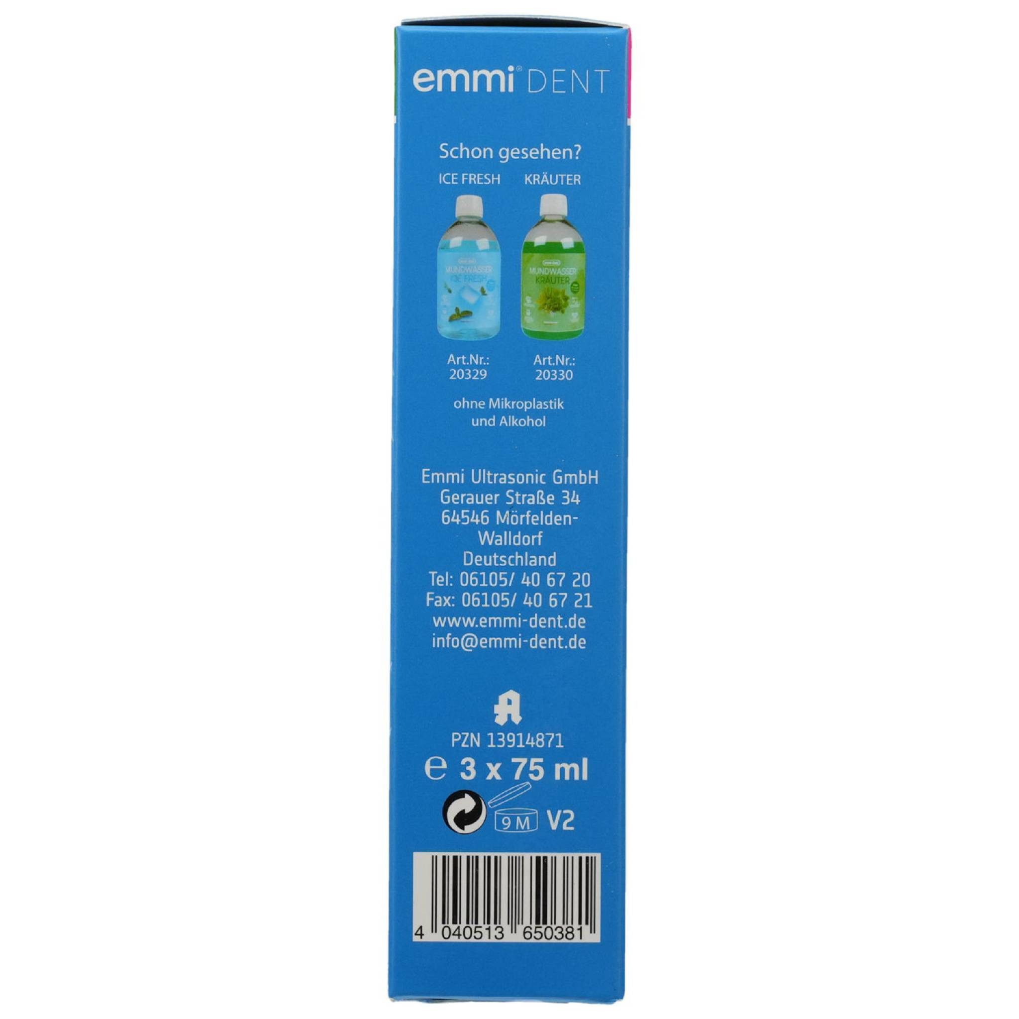 Emmi Ultrasonic GmbH Zahnpasta EMMI-DENT Ultraschall Zahncreme fresh Set