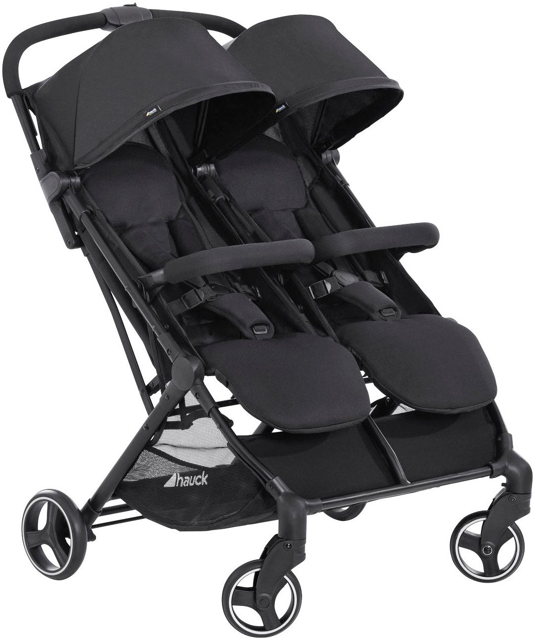 Hauck Zwillingsbuggy Swift X Duo, black, extrem schmal