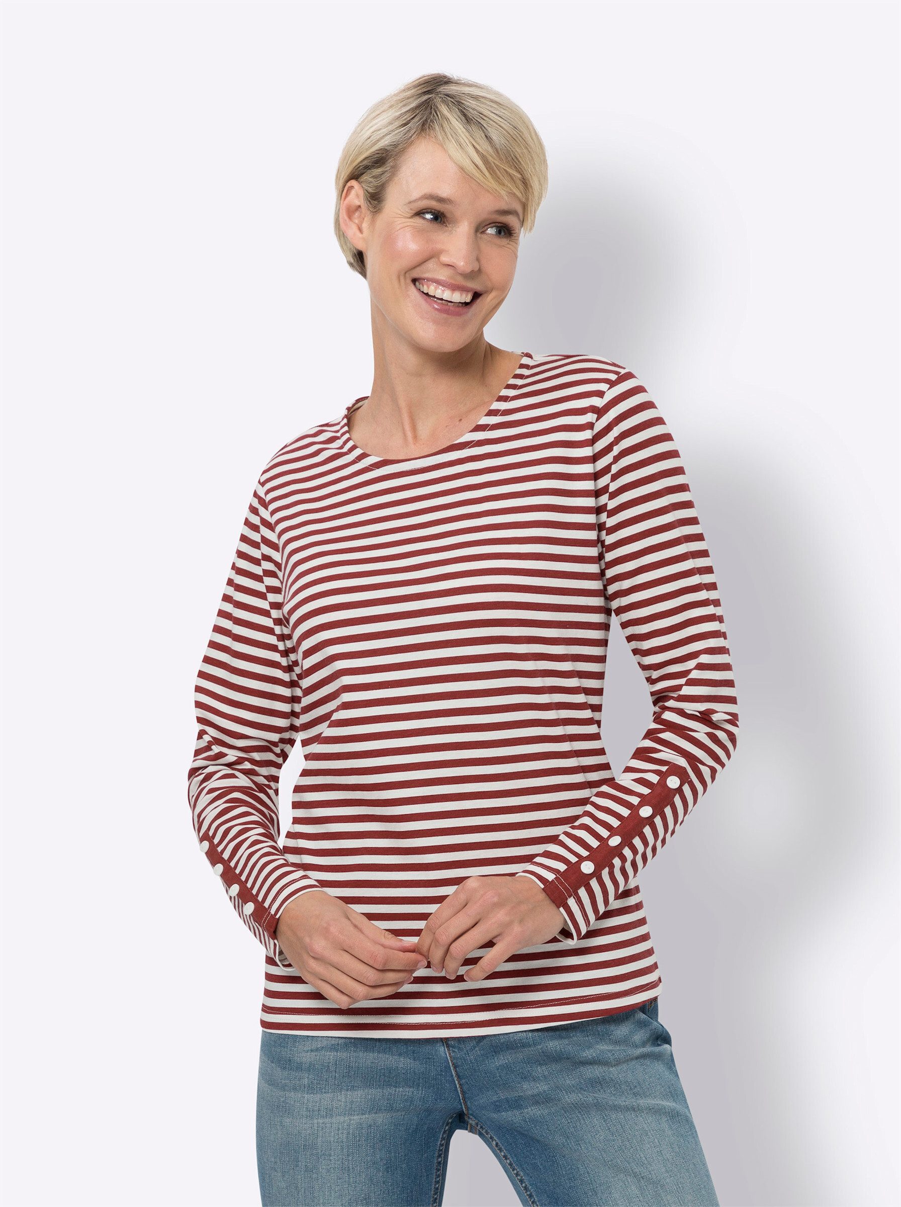 Sieh an! T-Shirt Streifenshirt . günstig online kaufen