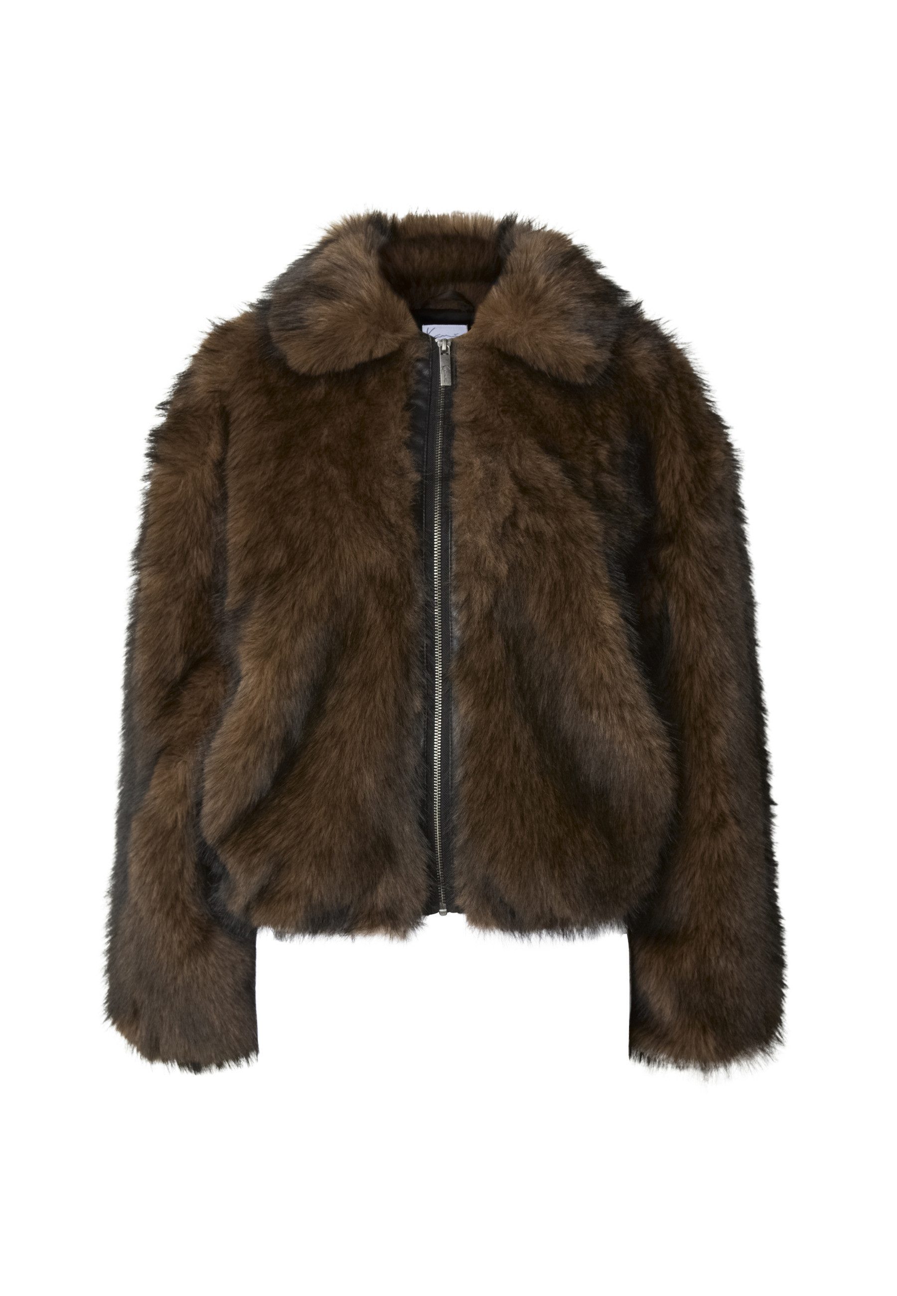 Karl Kani Wintermantel Karl Kani Metal Signature Faux Fur Jacket