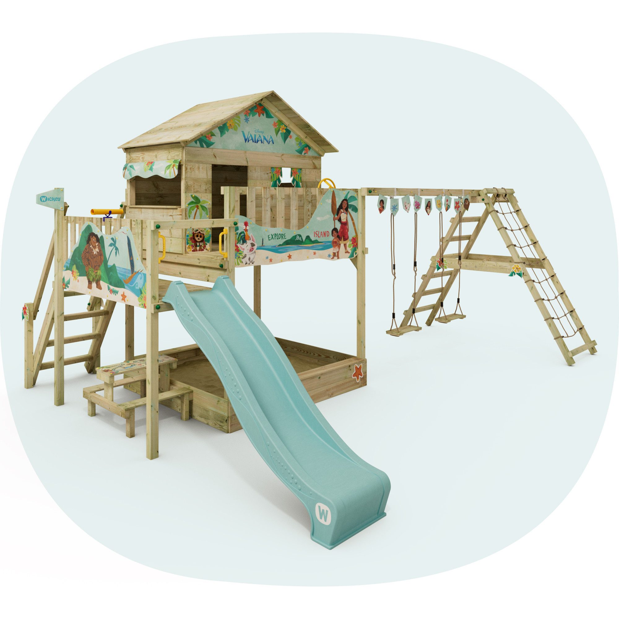 Wickey Spielturm Disney Saga – Magischer Kletterturm in verschiedenen Motiven, Unvergessliche Disney-Momente für Kinder mit 10 Jahren Garantie*