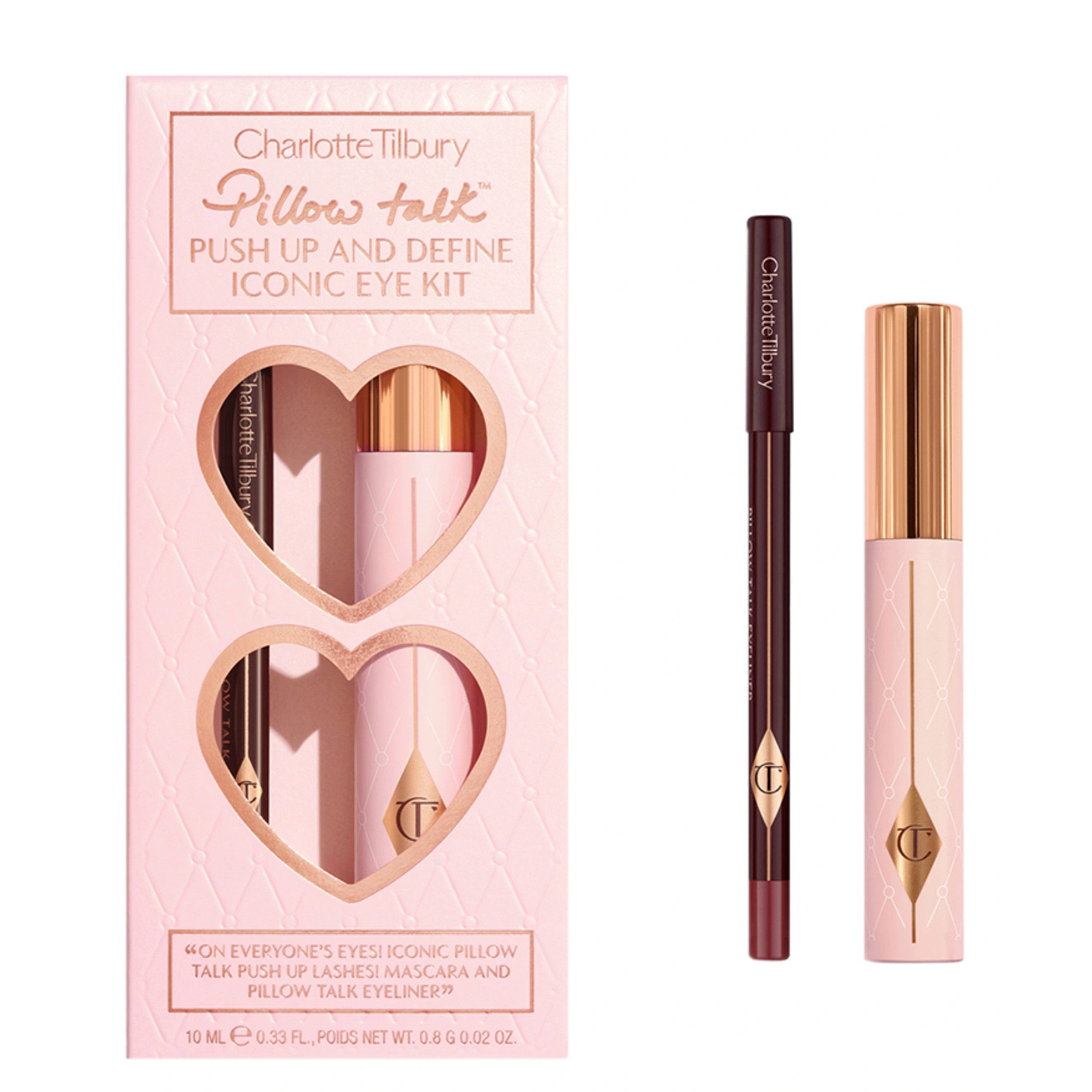 CHARLOTTE TILBURY Make-up Set PILLOW TALK PUSH AND DEFINE ICONIC EYE KIT, 2-tlg., definierte, verlängerte Wimpern und einen wachen Blick