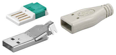 Goobay »Goobay USB A-Stecker - zur werkzeugfreien Crimp-Mo« Handy-Netzteile