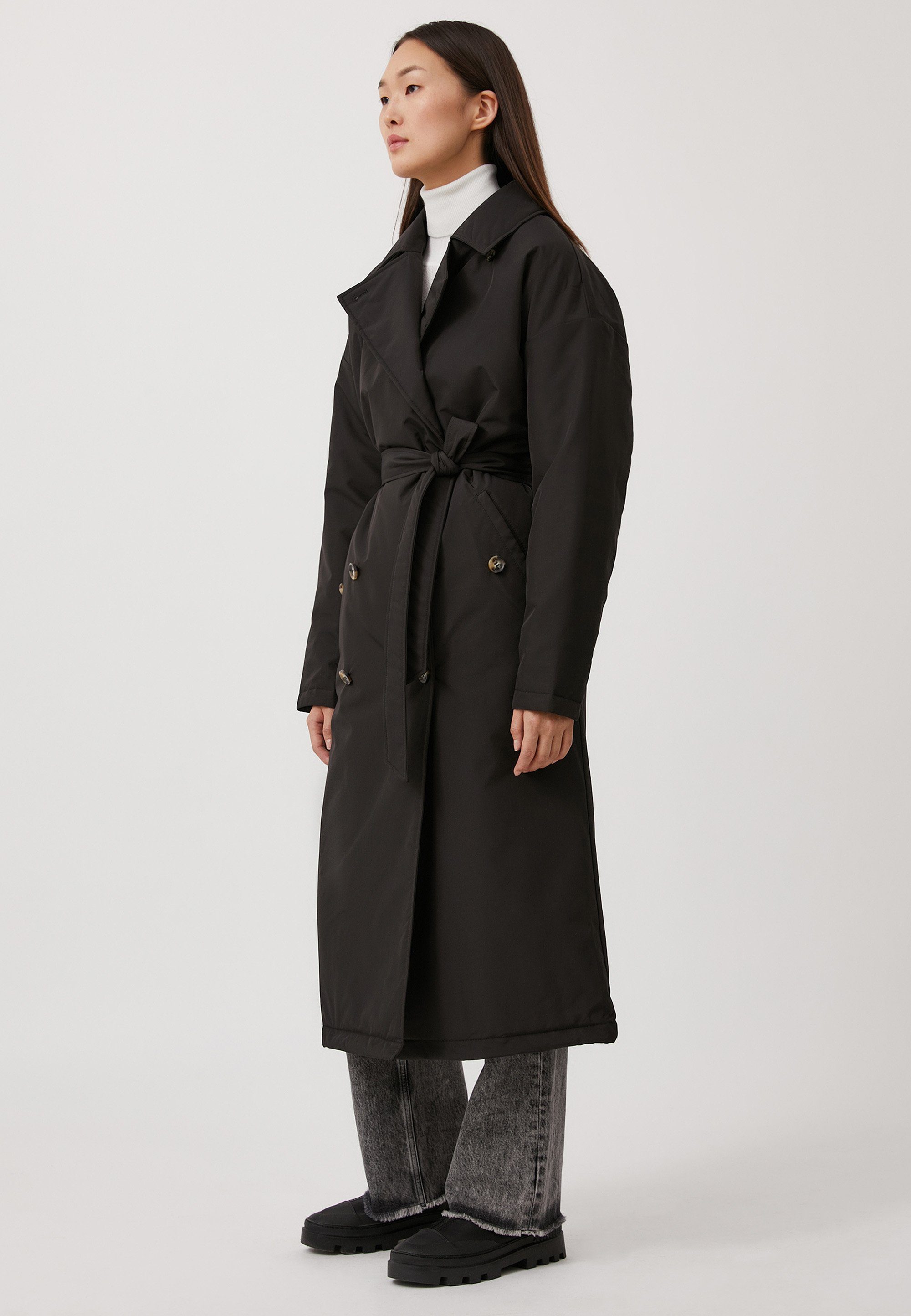 Finn Flare Trenchcoat Klassische mit praktischem Bindegürtel