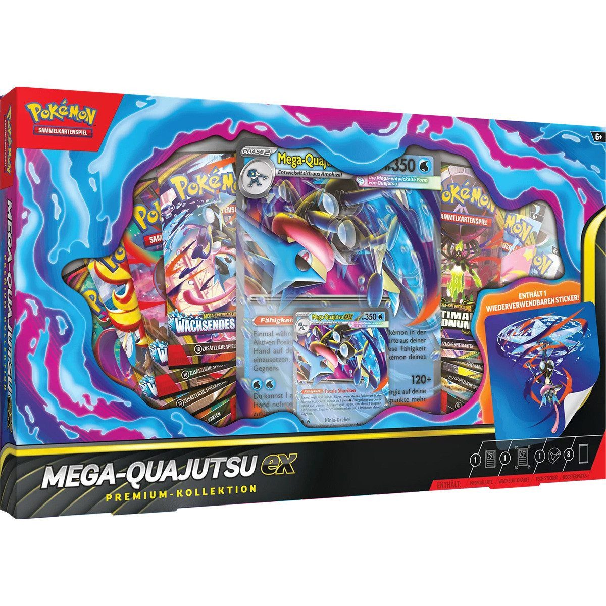 The Pokémon Company Sammelkarte Mega-Quajutsu EX Premium-Kollektion - DE