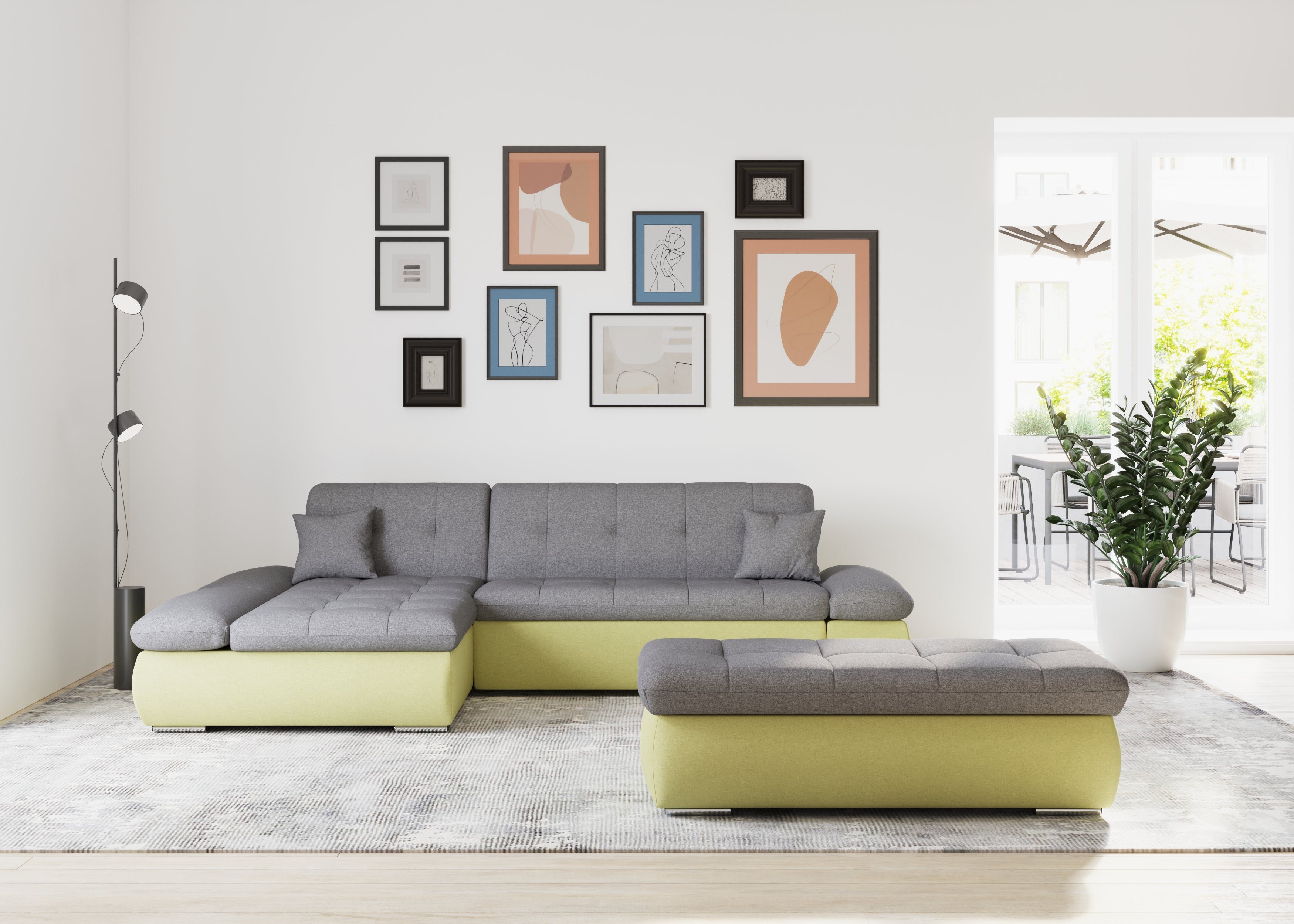 DOMO collection Ecksofa Moric, L-Form, XXL-Sofa günstig online kaufen