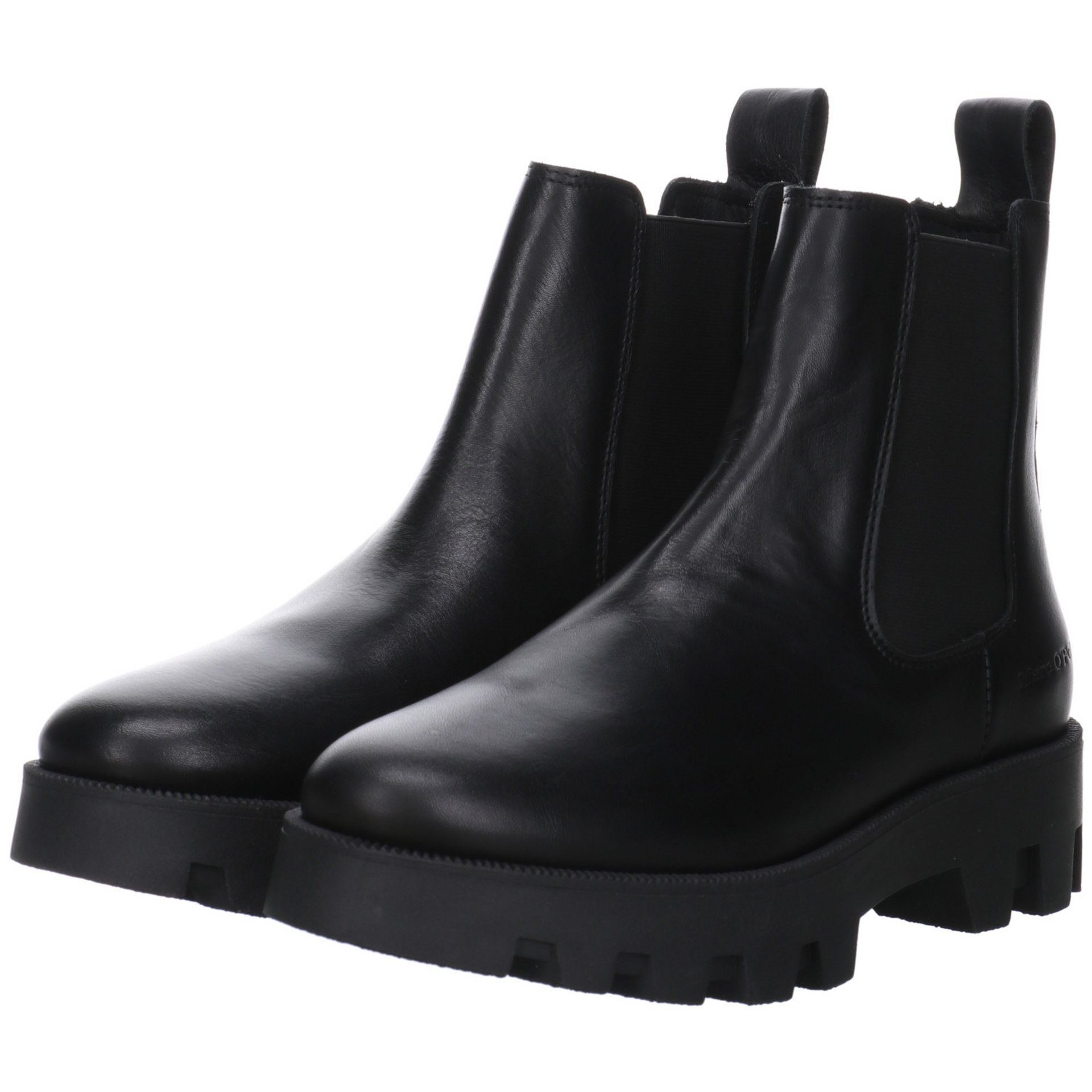 Schuhe Chelsea-Boots Leder-/Textilkombination Stiefeletten Damen O'Polo Marc Stiefelette