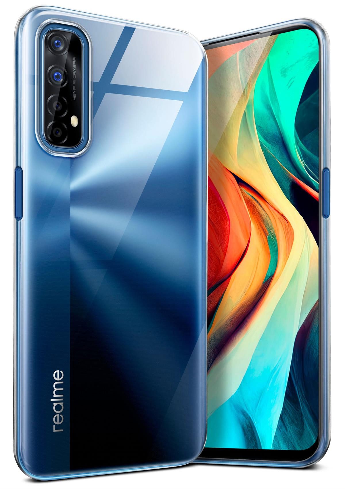 moex Handyhülle moex® Aero Case für Realme 7, Hülle Silikon durchsichtig, Clear Schutzhülle Transparent Silikonhülle