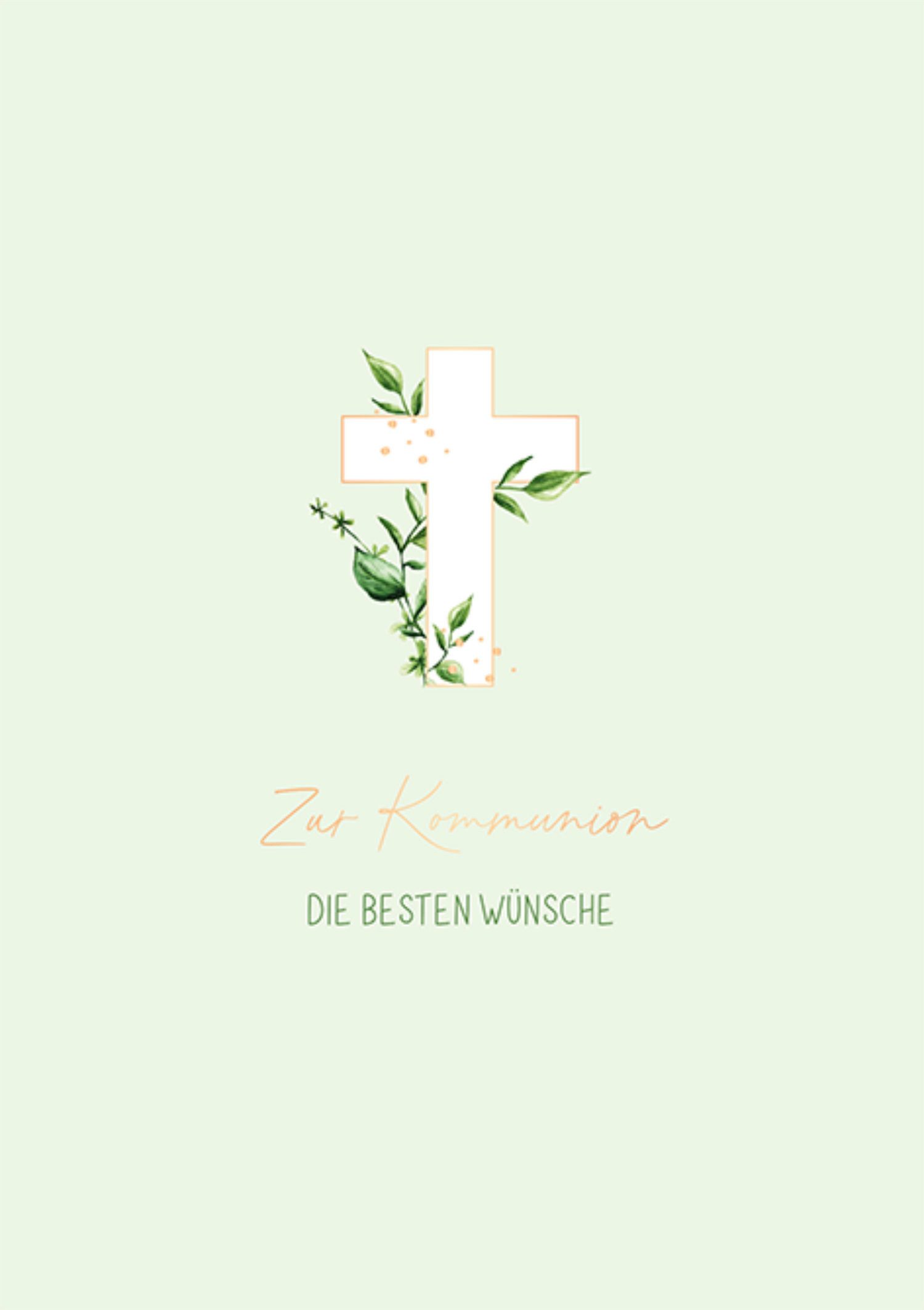 Grafik Werkstatt Glückwunschkarte Karte "Herzlichen Glückwunsch zur Kommunion"